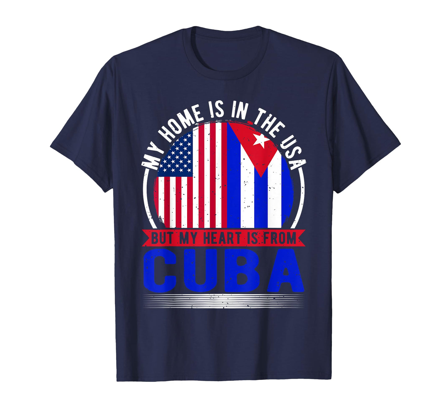 US Flag, USA & Cuba Roots, Cuban Flag T-Shirt