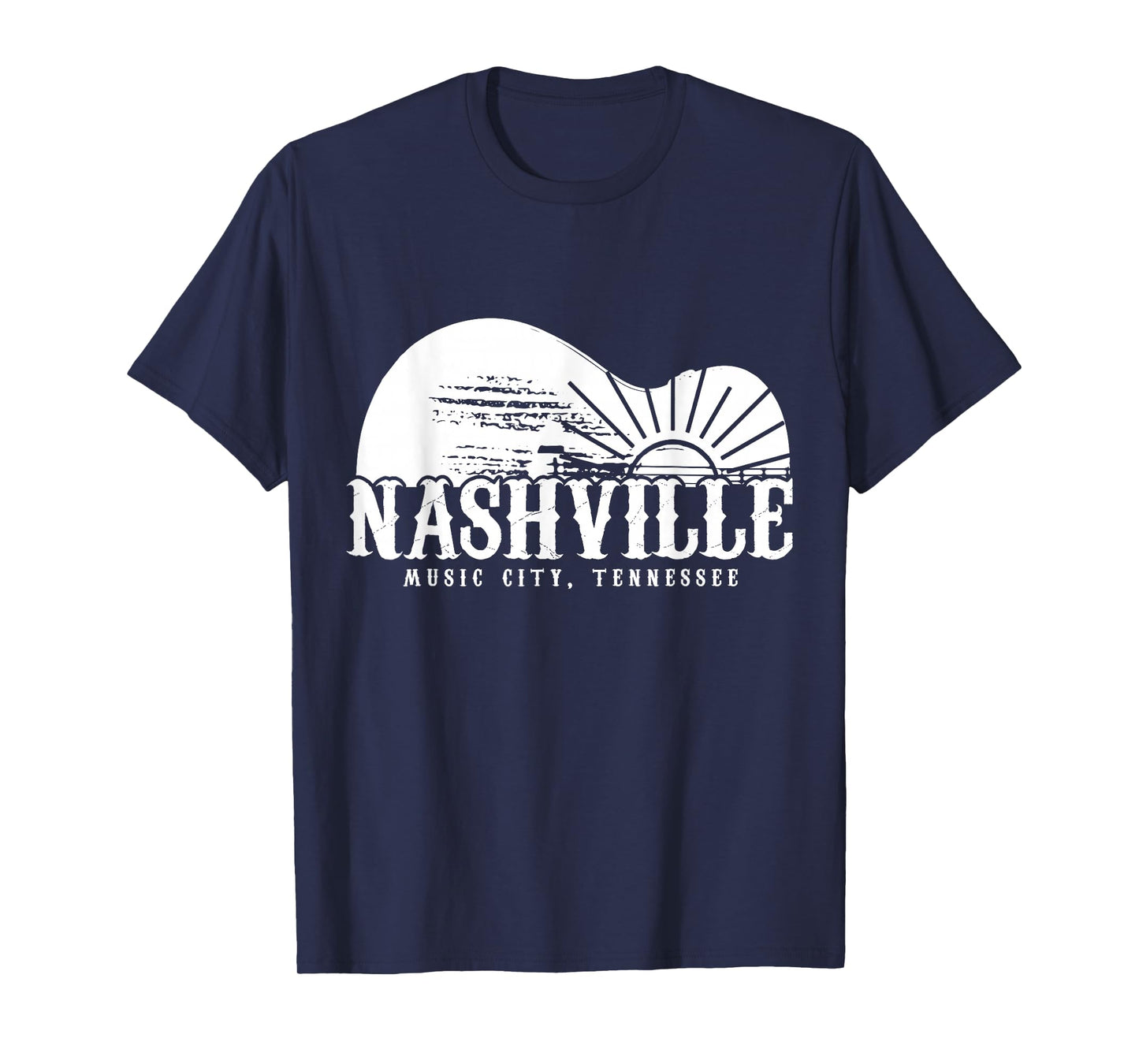 Nashville Tennessee Guitar Player Vintage Country Music City T-Shirt