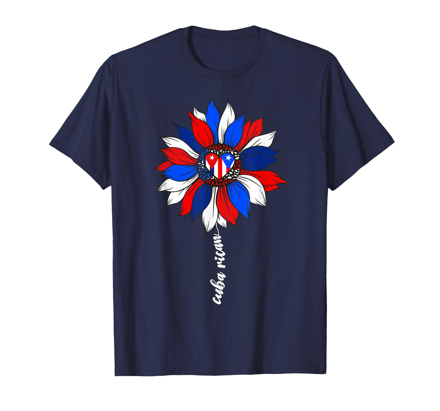 Half Cuban And Puerto Rican Rico Cuba Flag Cubarican Girl T-Shirt