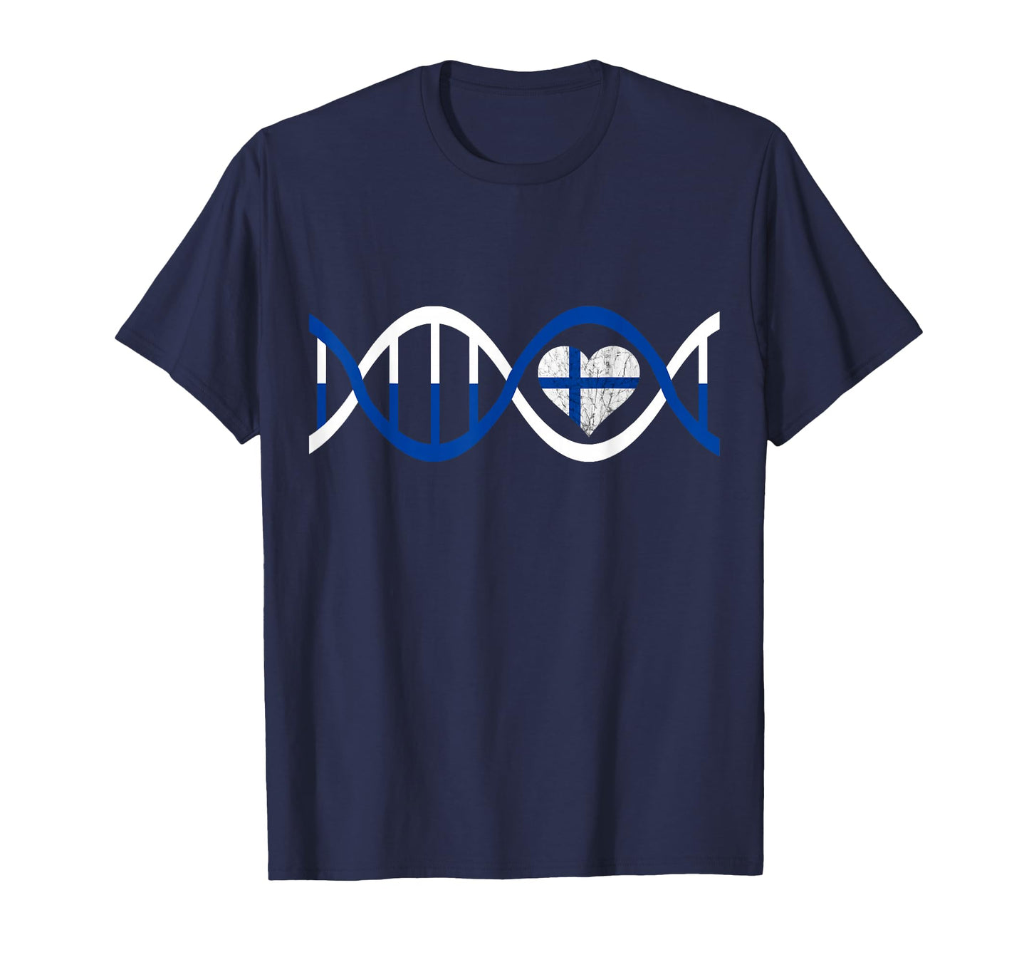 Finland DNA Strand Fins Genetics Sisu Finnish Roots T-Shirt