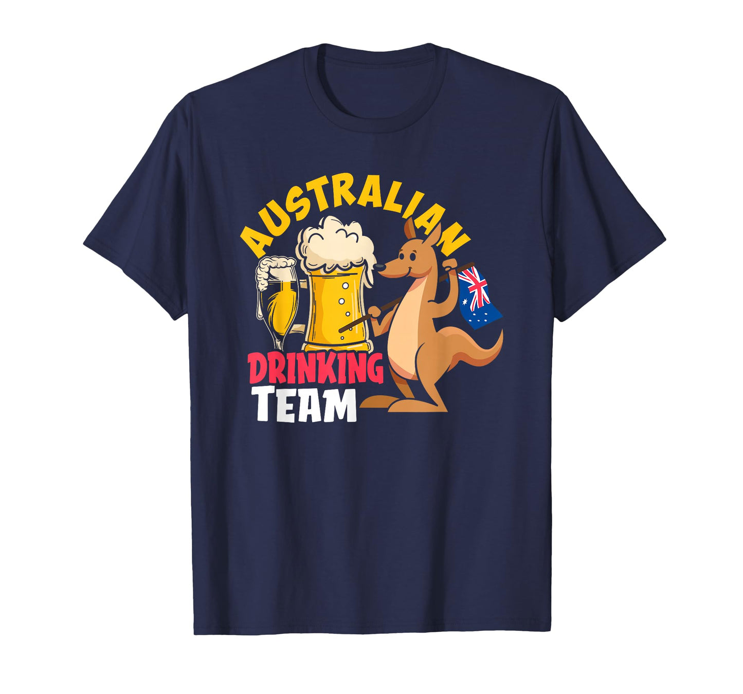 Australian Drinking Beer Team Funny Australia Day T-Shirt