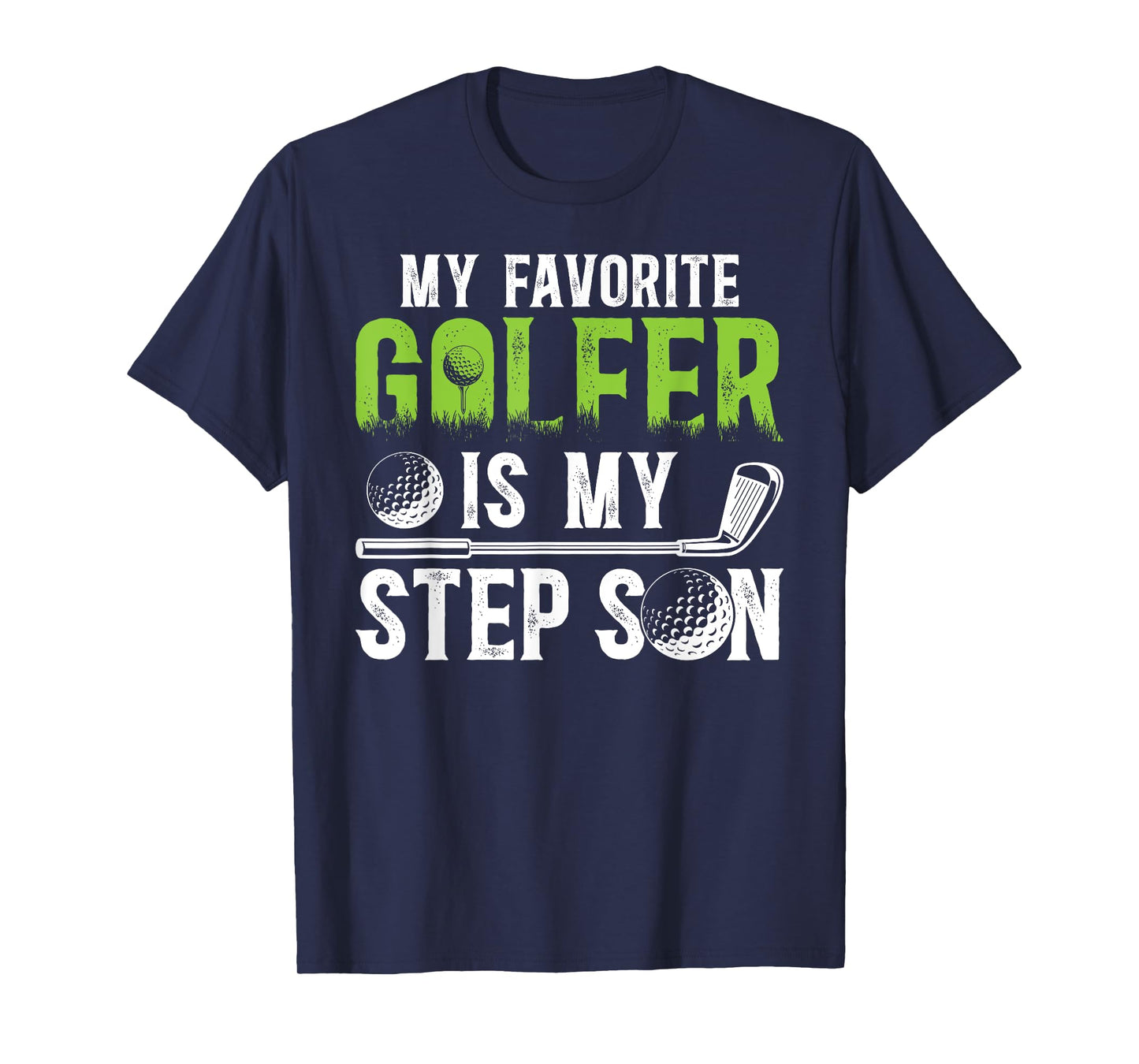 Proud Golf Step-Dad Golf Player Stepfather Golfer Stepdad T-Shirt