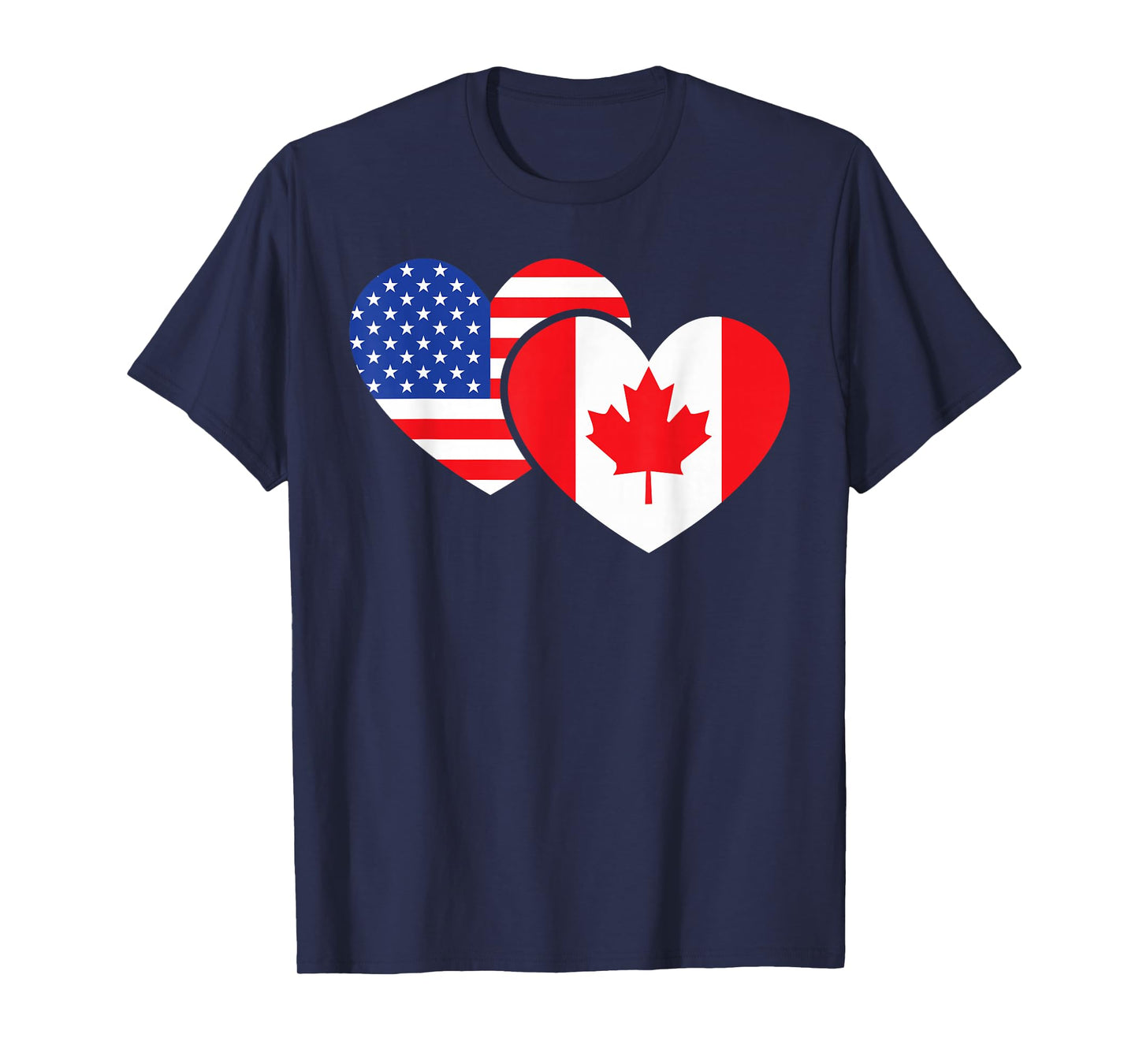 Friendship I Love Canada American Heart Cool T-Shirt
