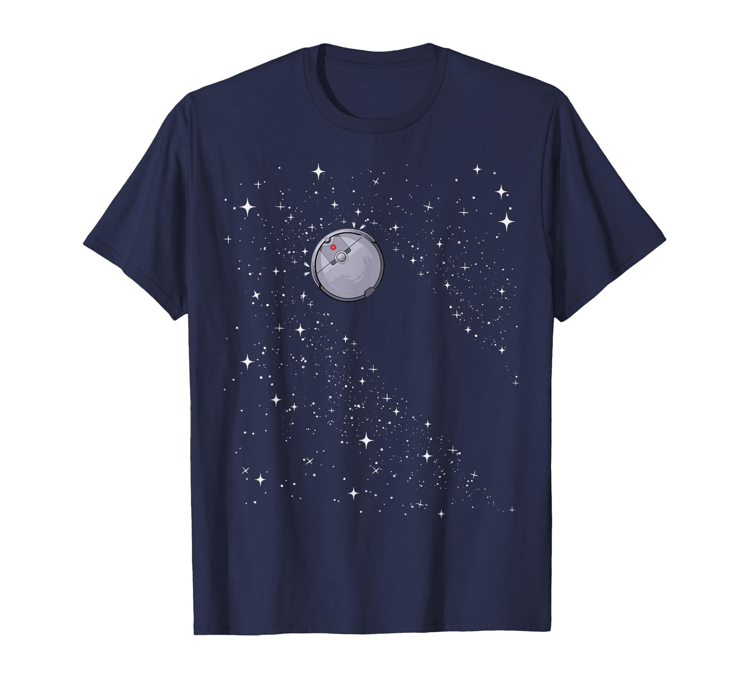 Milky Way Funny Space Robot Vacuum Cleans Up Stars T-Shirt
