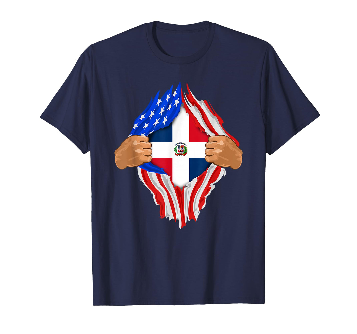 Dominican Blood Inside Me Shirt Dominican Republic Flag Gift T-Shirt