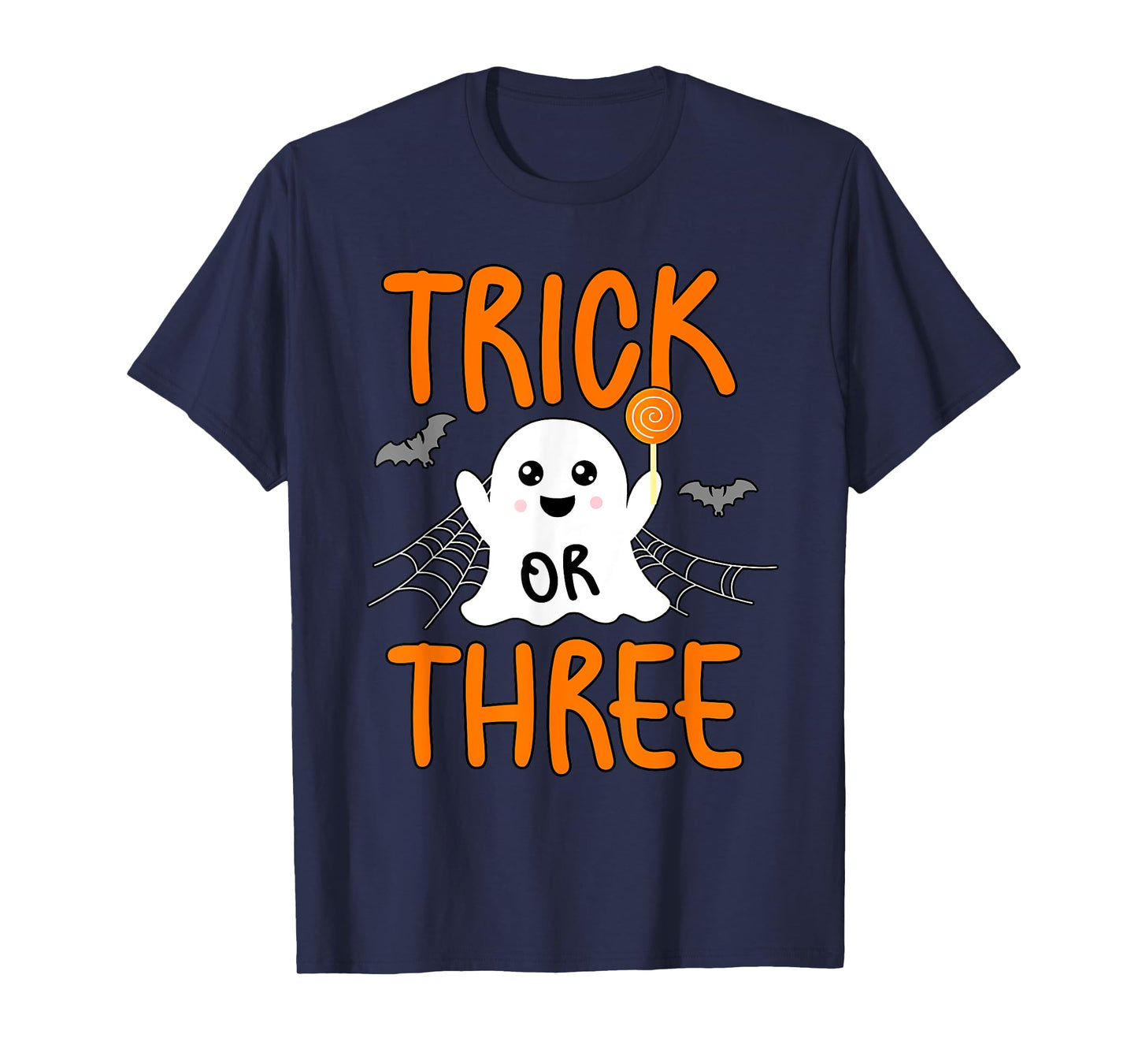 Trick or Three Theme Halloween 3rd Birthday Party Spooky T-Shirt