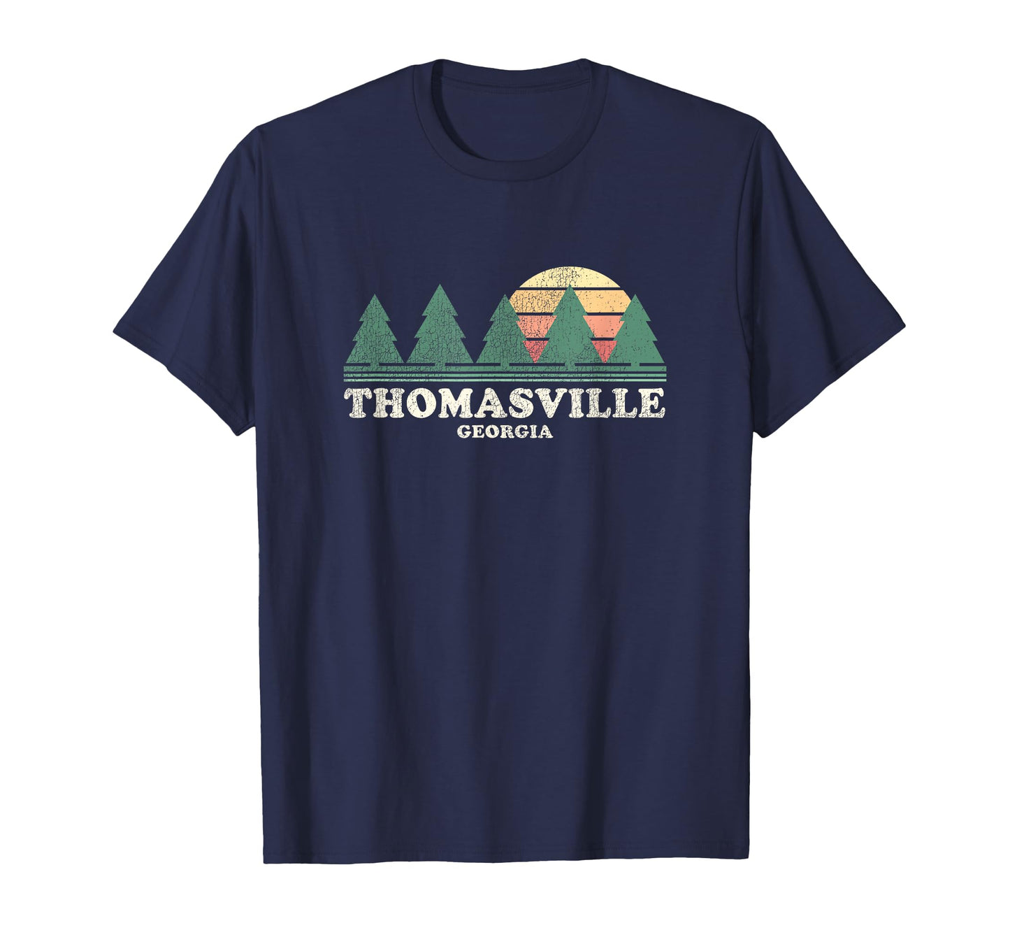 Thomasville GA Vintage Throwback Tee Retro 70s Design T-Shirt