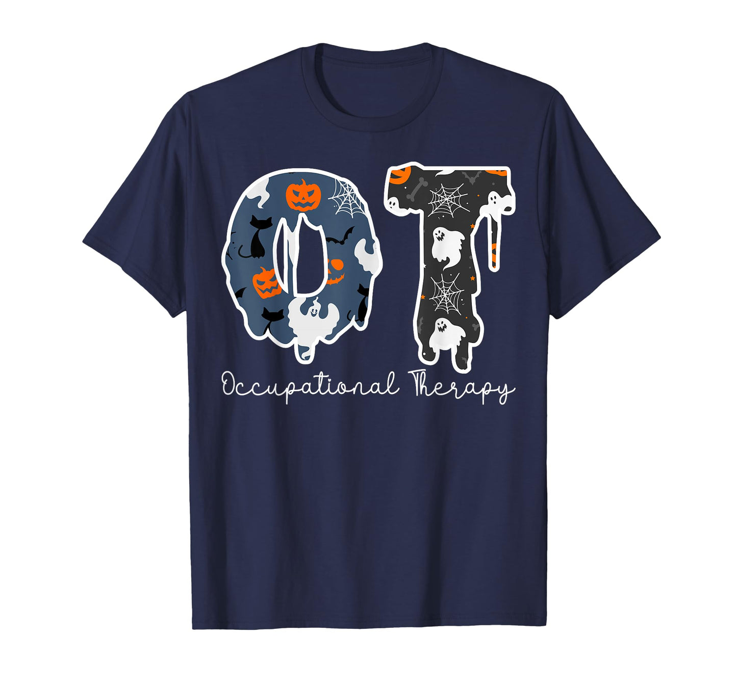 Halloween Occupational Therapy Ghost Spooky Nurse OT T-Shirt