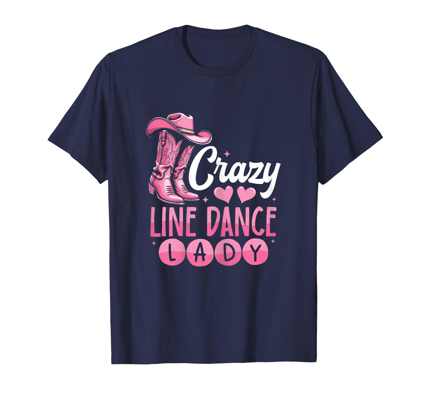 Crazy Line Dance Lady Line Dancing T-Shirt