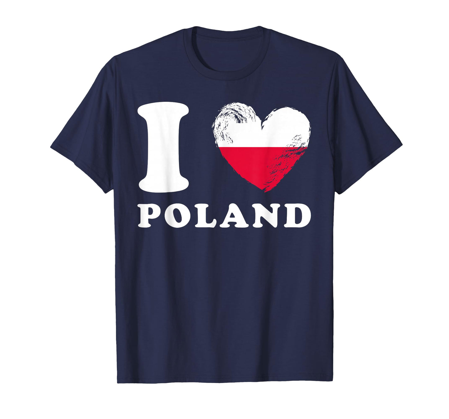 I Love Poland - Heart Flag Poland T-Shirt