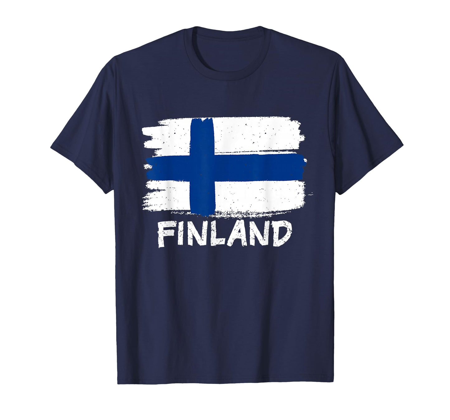 Finland Flag Kids Unisex Black Cotton Polyester T-Shirt