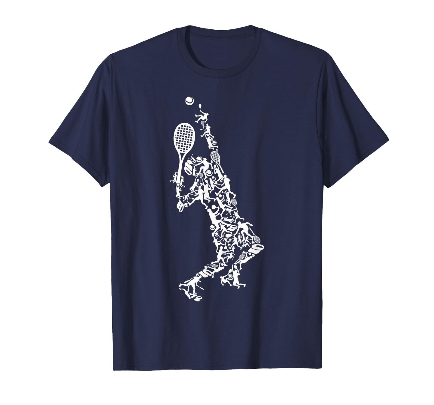 Tennis silhouette T-Shirt, Black, Small