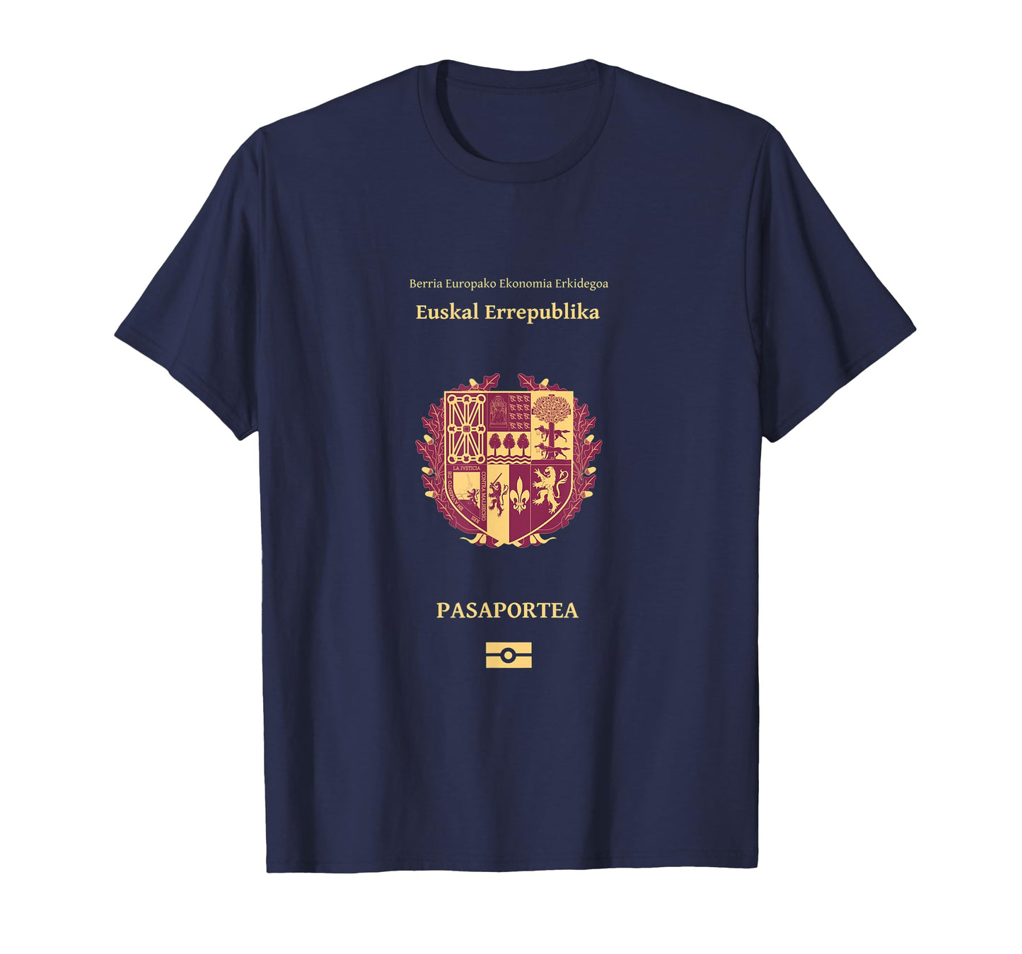T-shirt Pais Vasco Pasaporte (la independencia) Euskal Herr