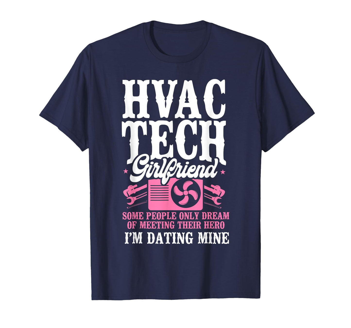 HVAC Technician Tech Girlfriend Vintage Hvac Tech Girlfriend T-Shirt