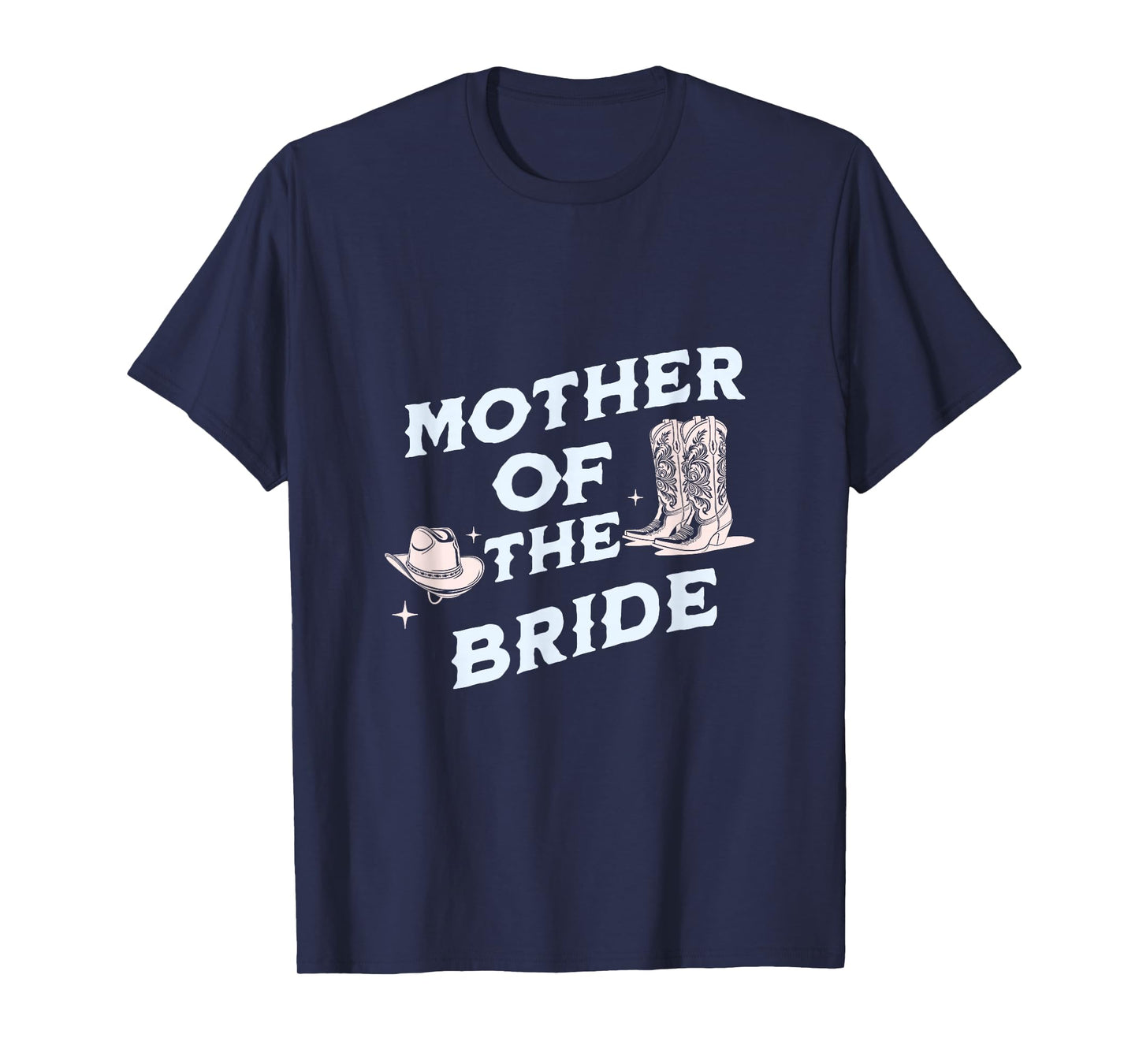 Rustic Western Mother of the Bride Cowboy boot tee T-Shirt