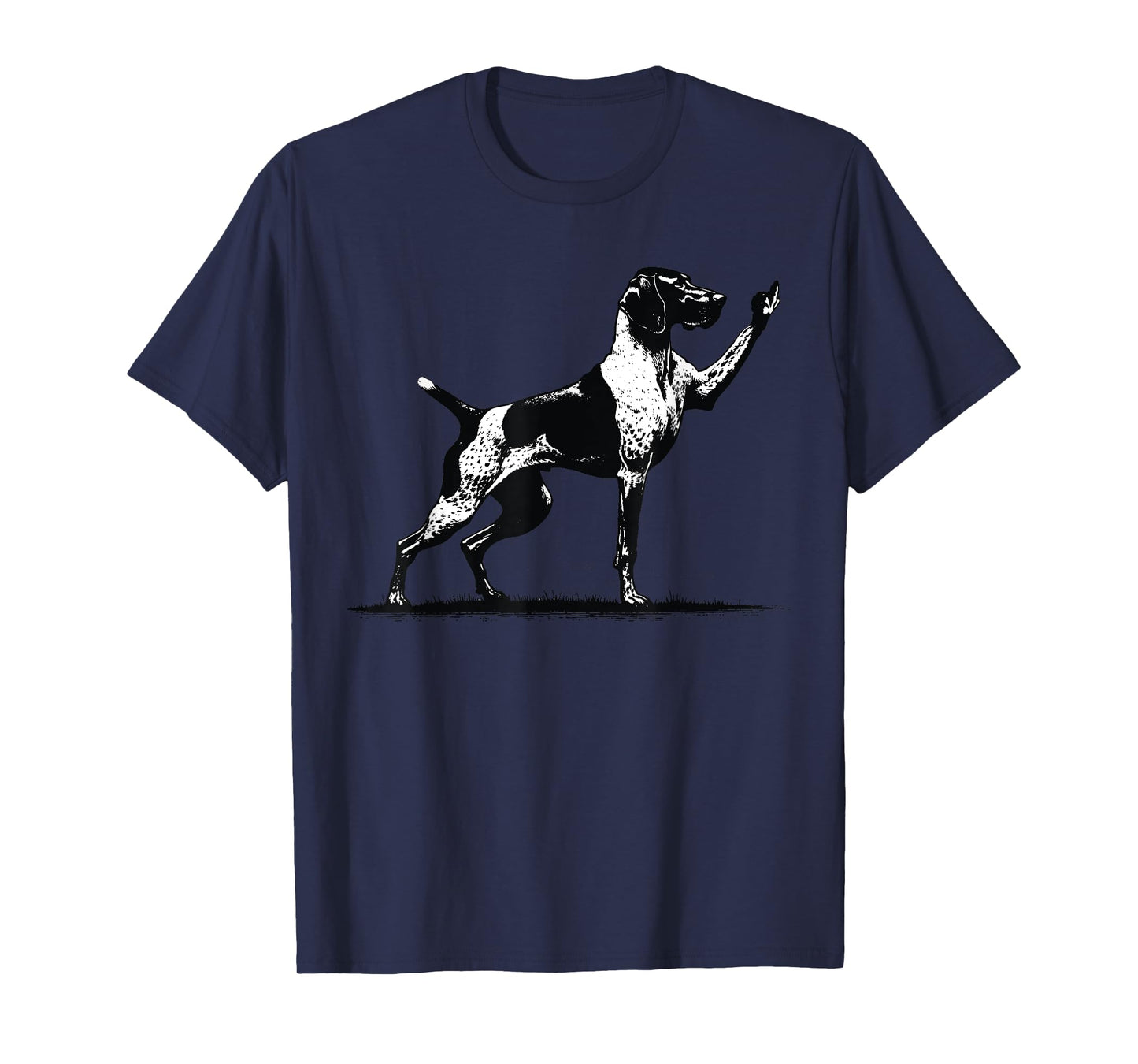 Rude Pointer Dog German Shorthair Dog Midle Finger Hand T-Shirt