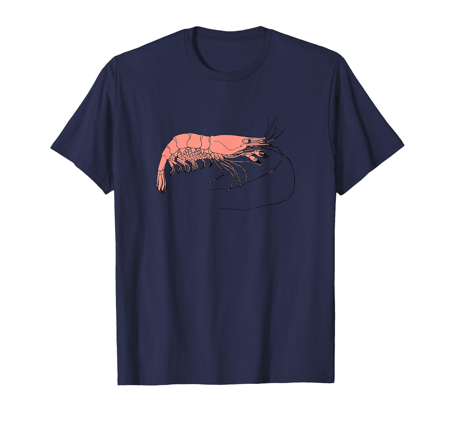 Picture of a shrimp on light background - for seafood lovers T-Shirt