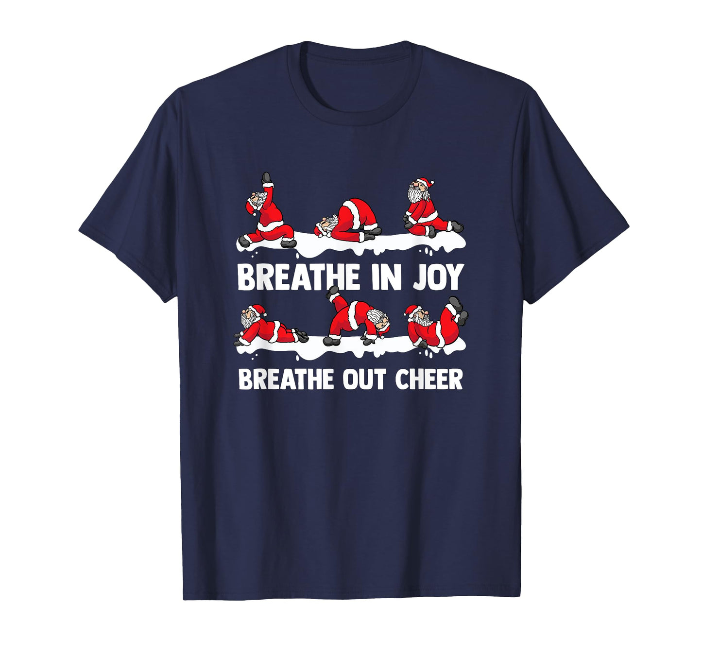 Yoga Practitioner Namasleigh Xmas Meditation Christmas Yoga T-Shirt