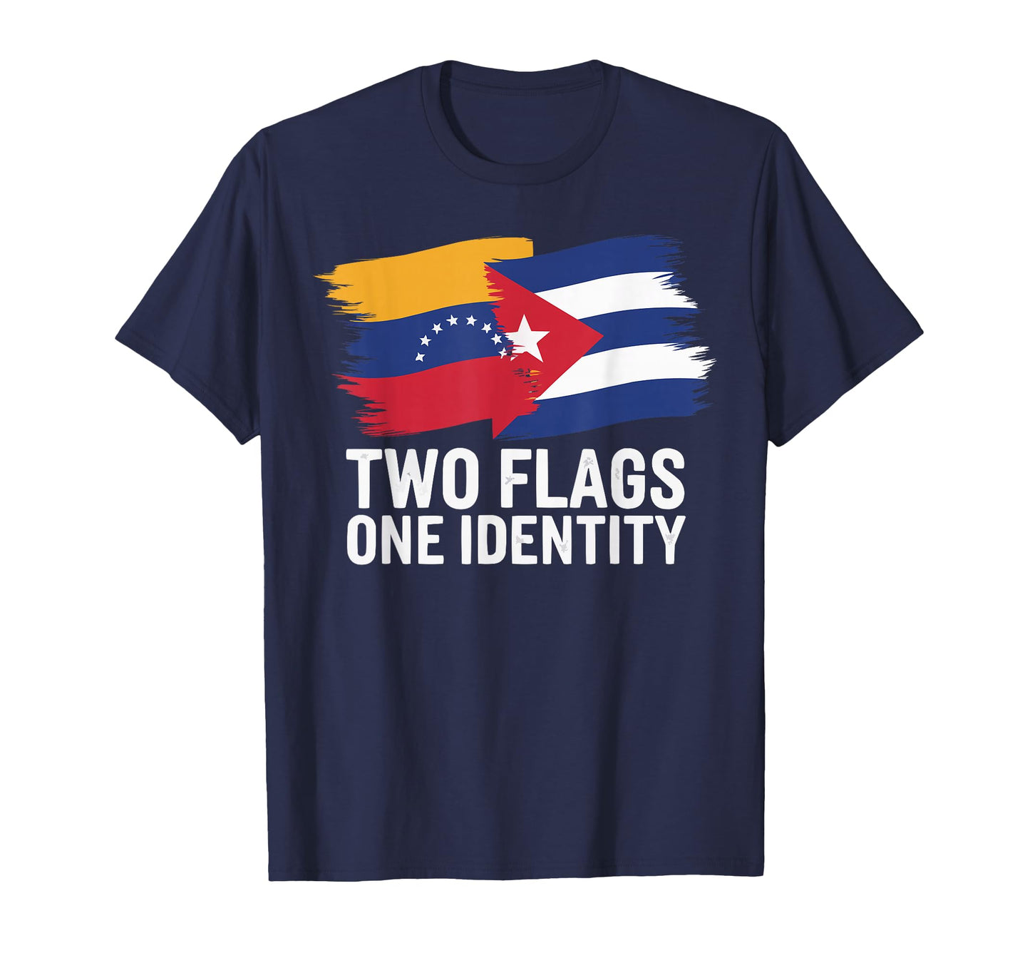 Half Venezuelan Half Cuban Cuba Flag Country Venezuela T-Shirt