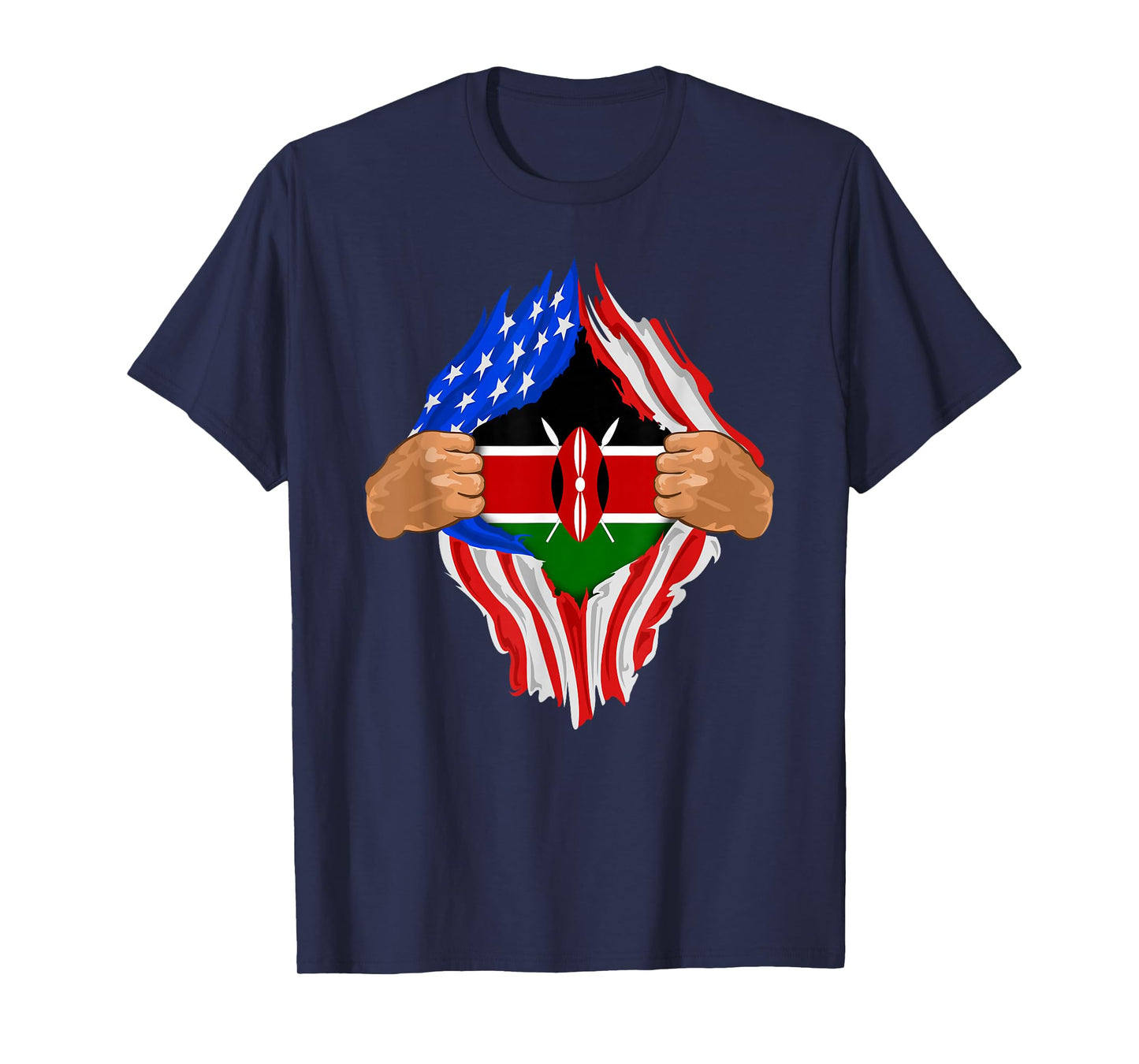Kenyan Blood Inside Me T-Shirt | Kenya Flag Gift T-Shirt