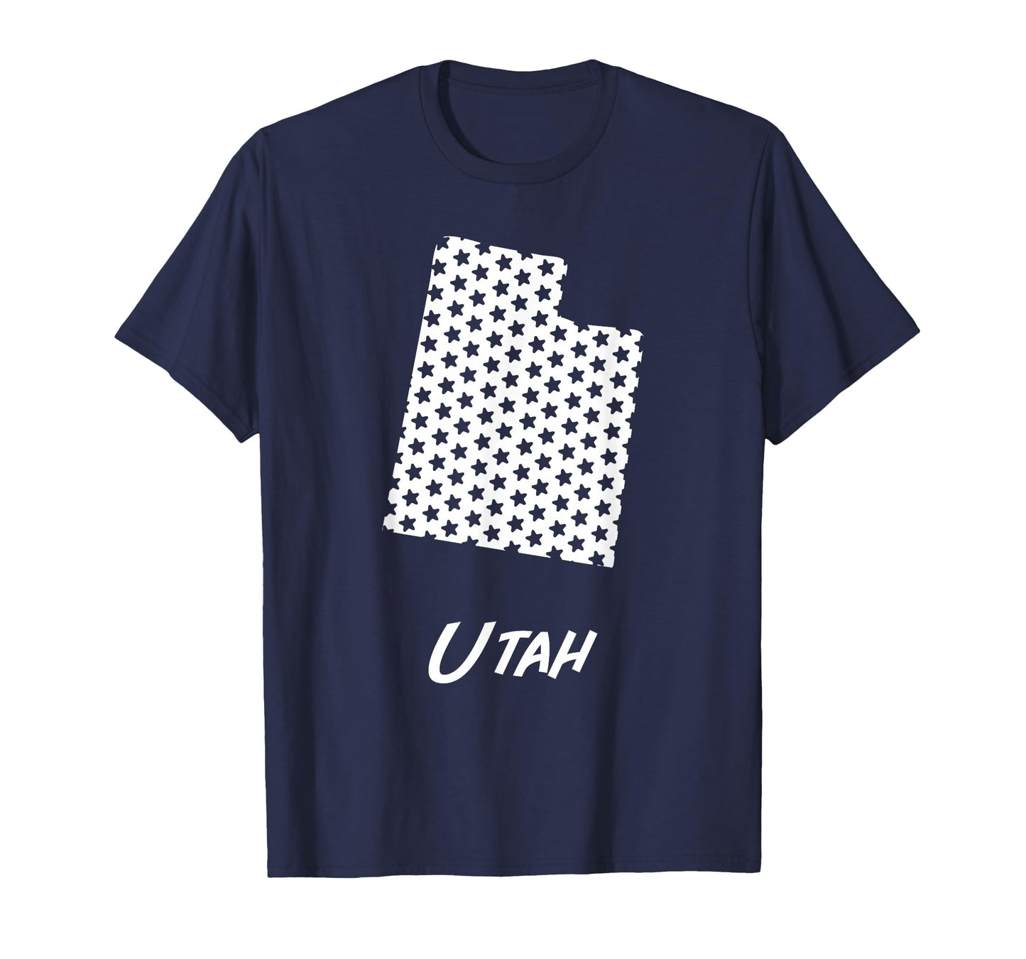 Utah USA State Outline Stars Vintage Retro Design T-Shirt