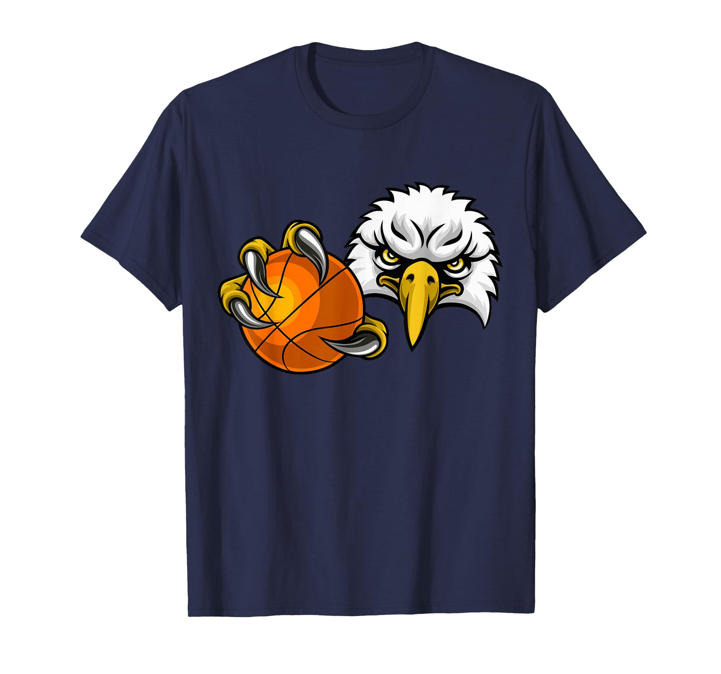 Eagle Hawk Basketball Ball Bald Eagles Cartoon T-Shirt