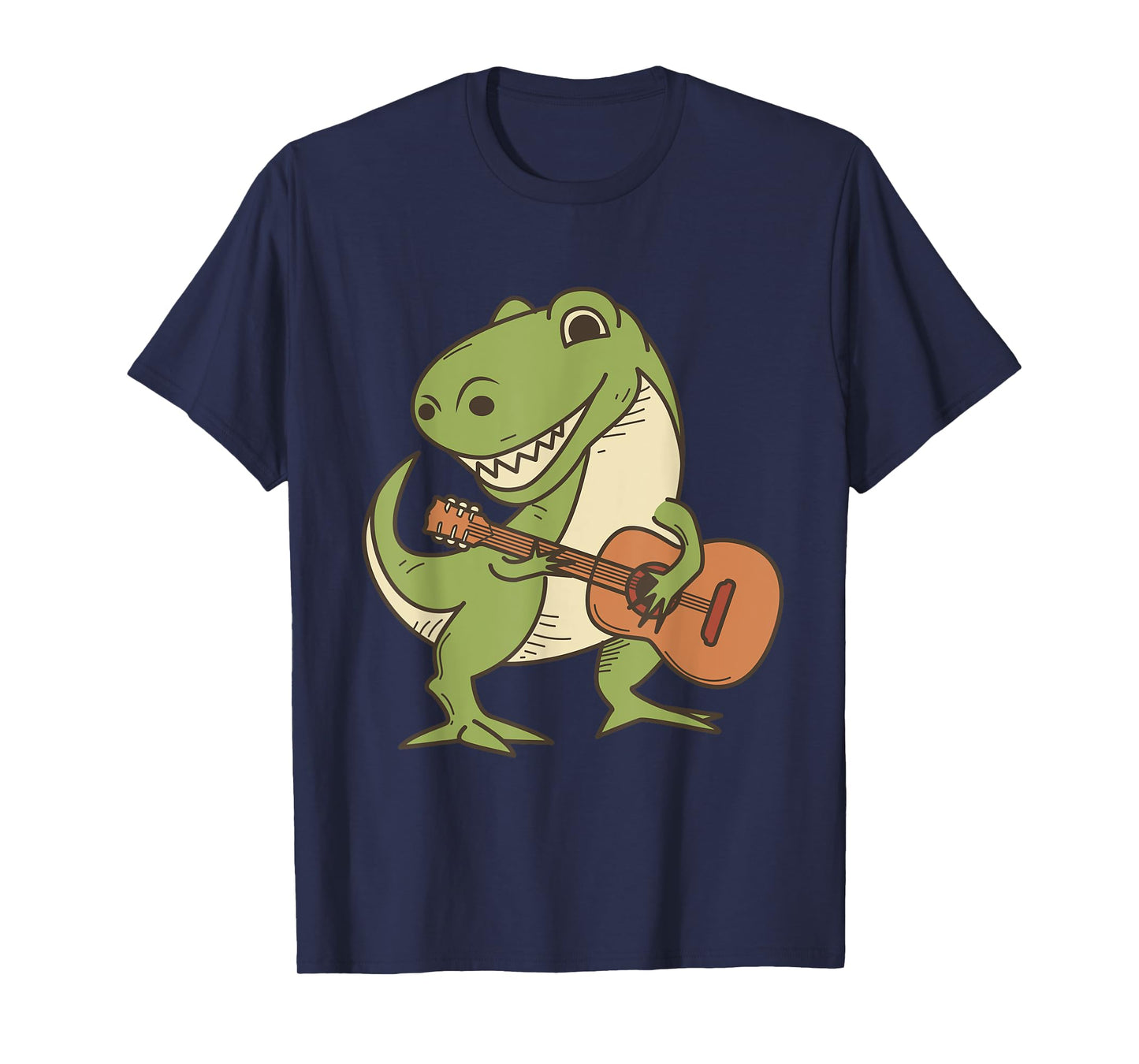 Dinosaur Playing Guitar Shirt | Cool Dino Music Lover Gift T-Shirt