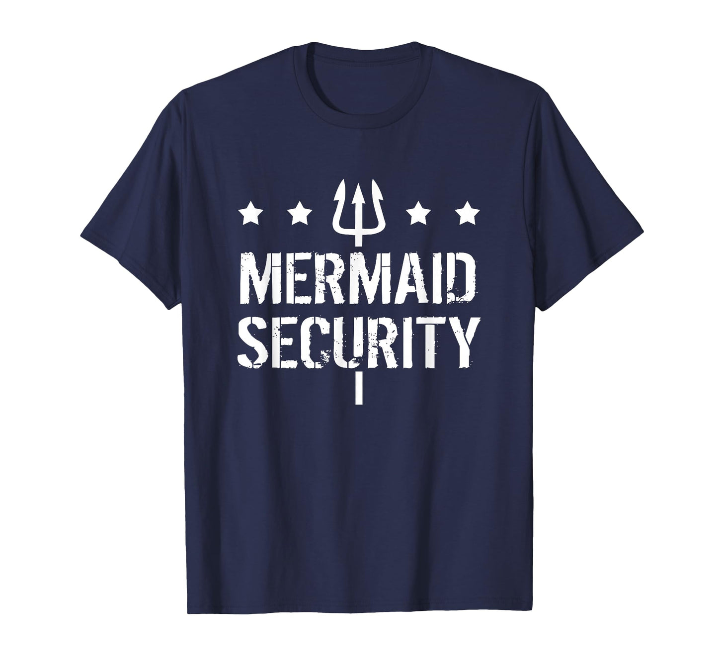 Merman Mermaid Security Funny Swimming T-Shirt