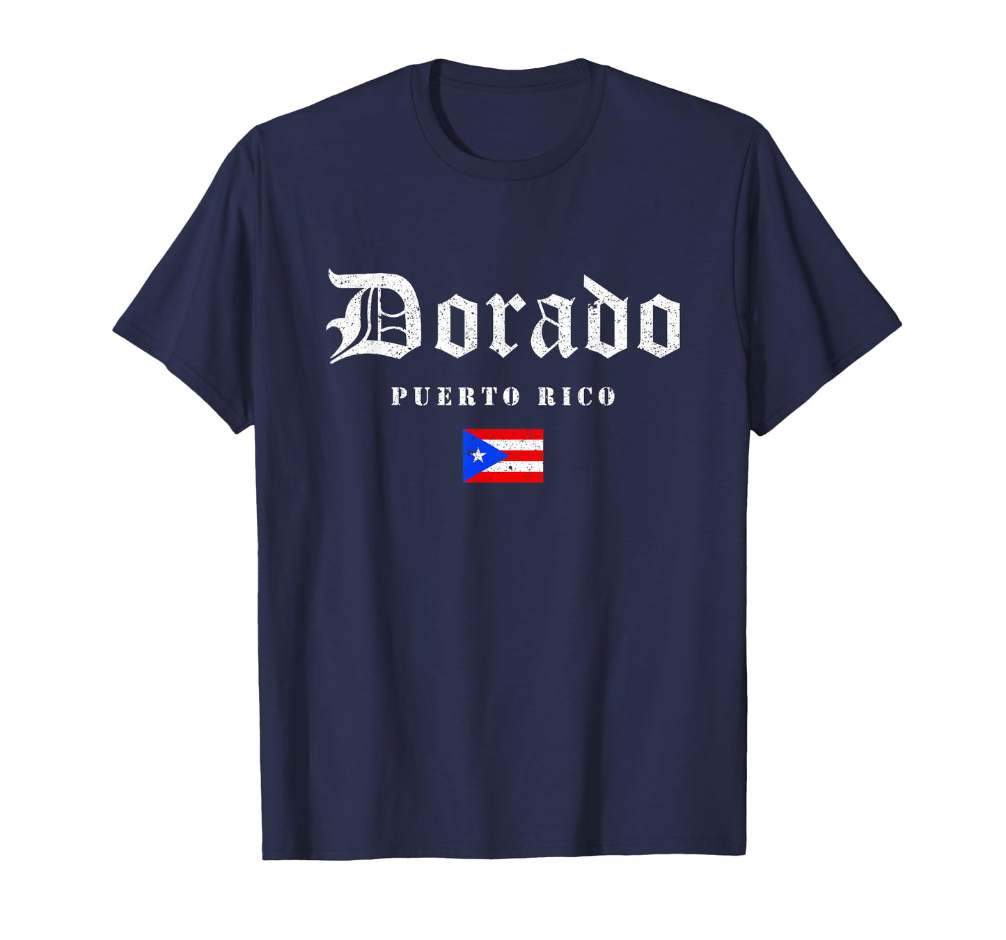 Vintage Dorado Puerto Rico Flag Pride Home Root Travel T-Shirt