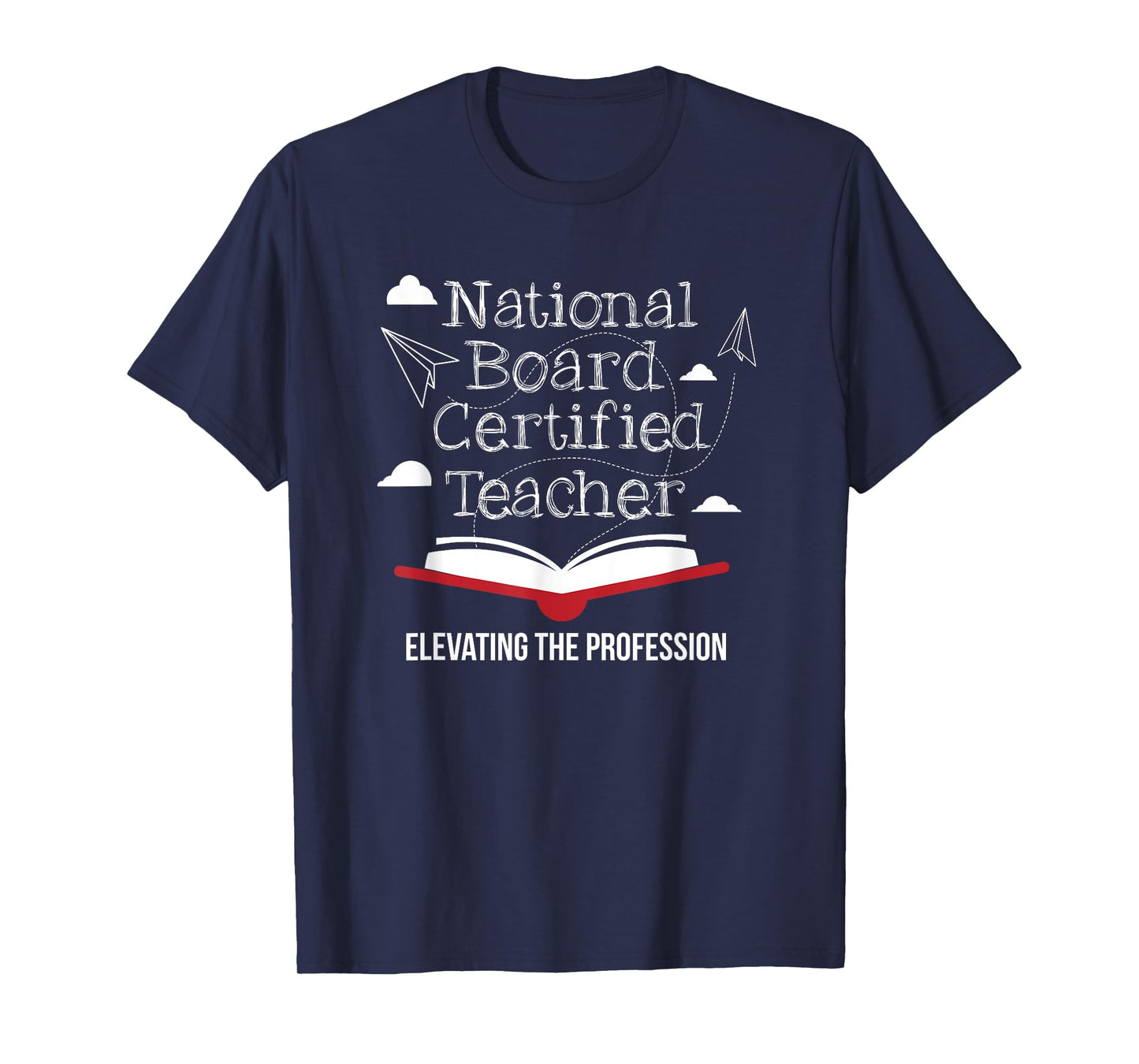 National Board Certified Teacher Open Book Airplane T-Shirt T-Shirt for Men Women