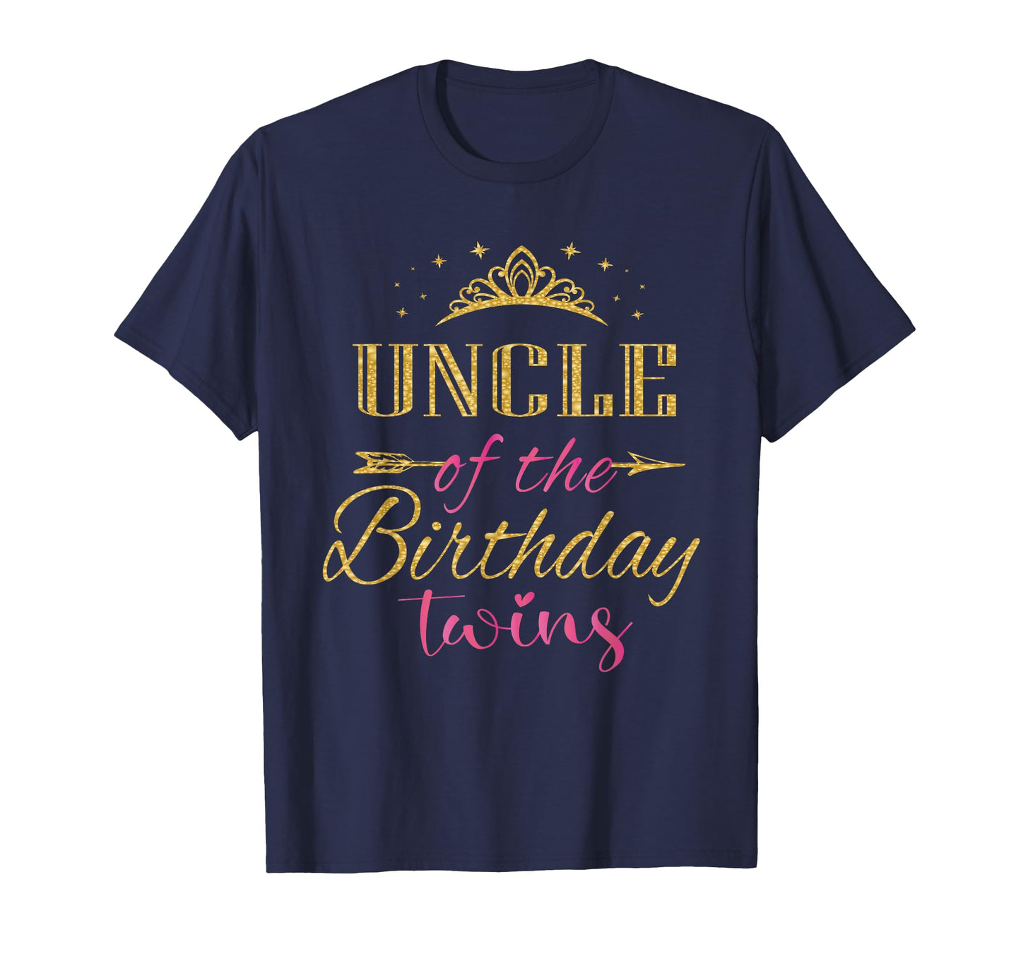 Uncle Of The Birthday Twins Kids Party T-Shirt