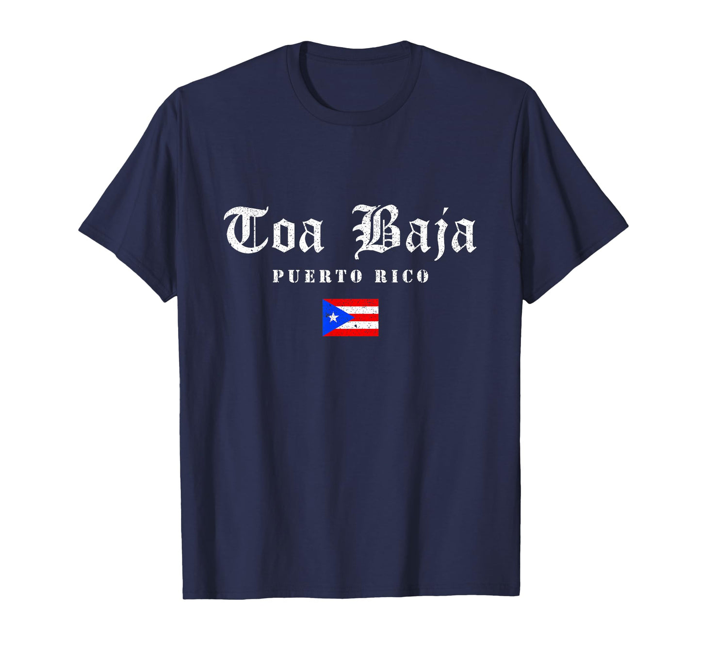 Vintage TOA Baja Puerto Rico Flag Pride Home Root Travel T-Shirt