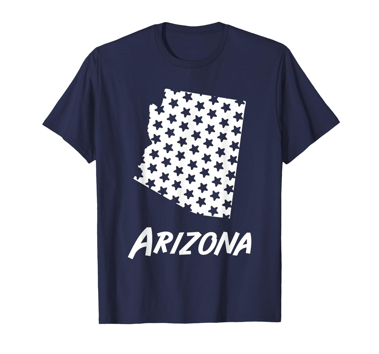 Arizona USA State Outline Stars Vintage Retro Design T-Shirt