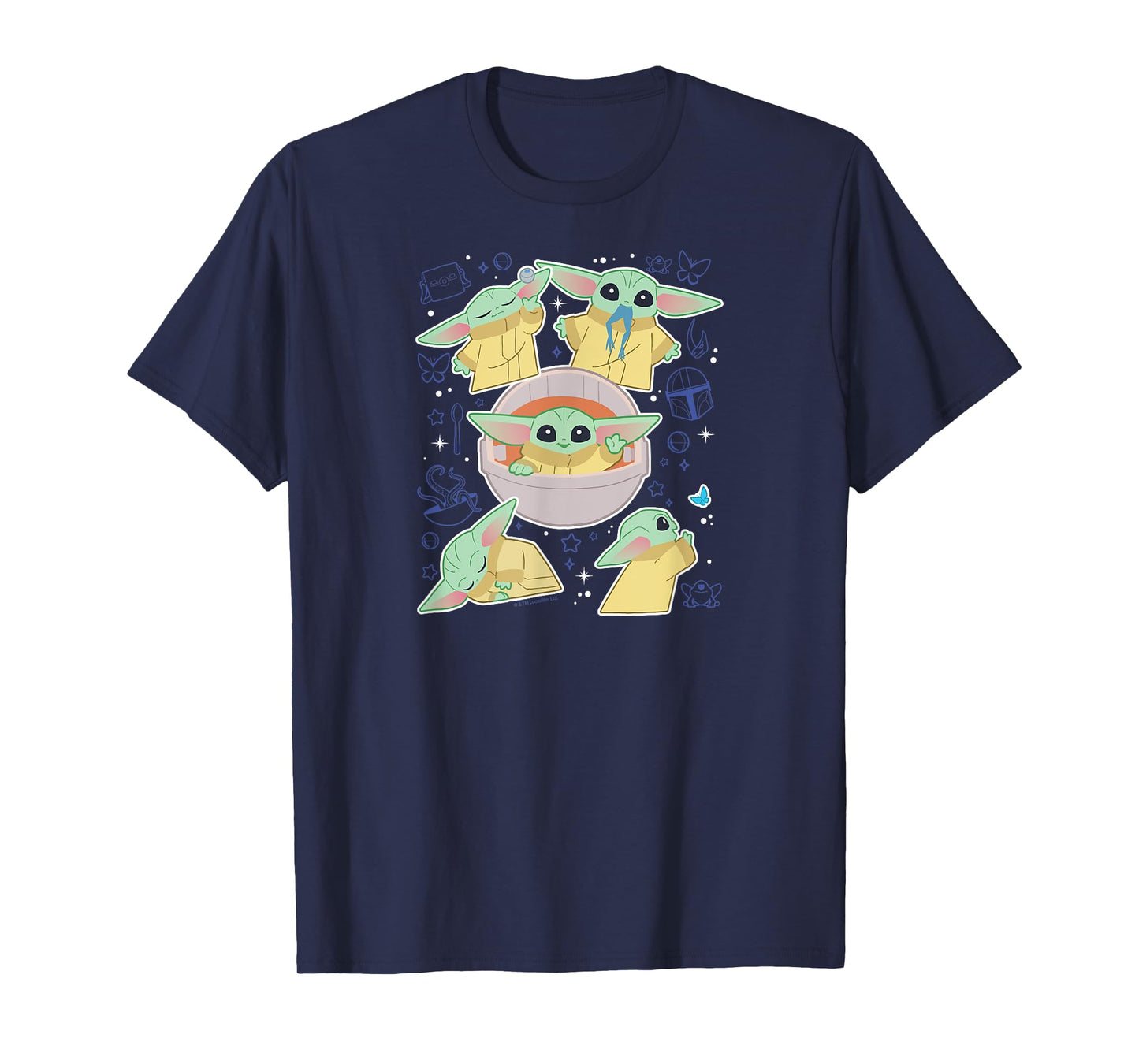 Star Wars - The Mandalorian Grogu Stickers T-Shirt
