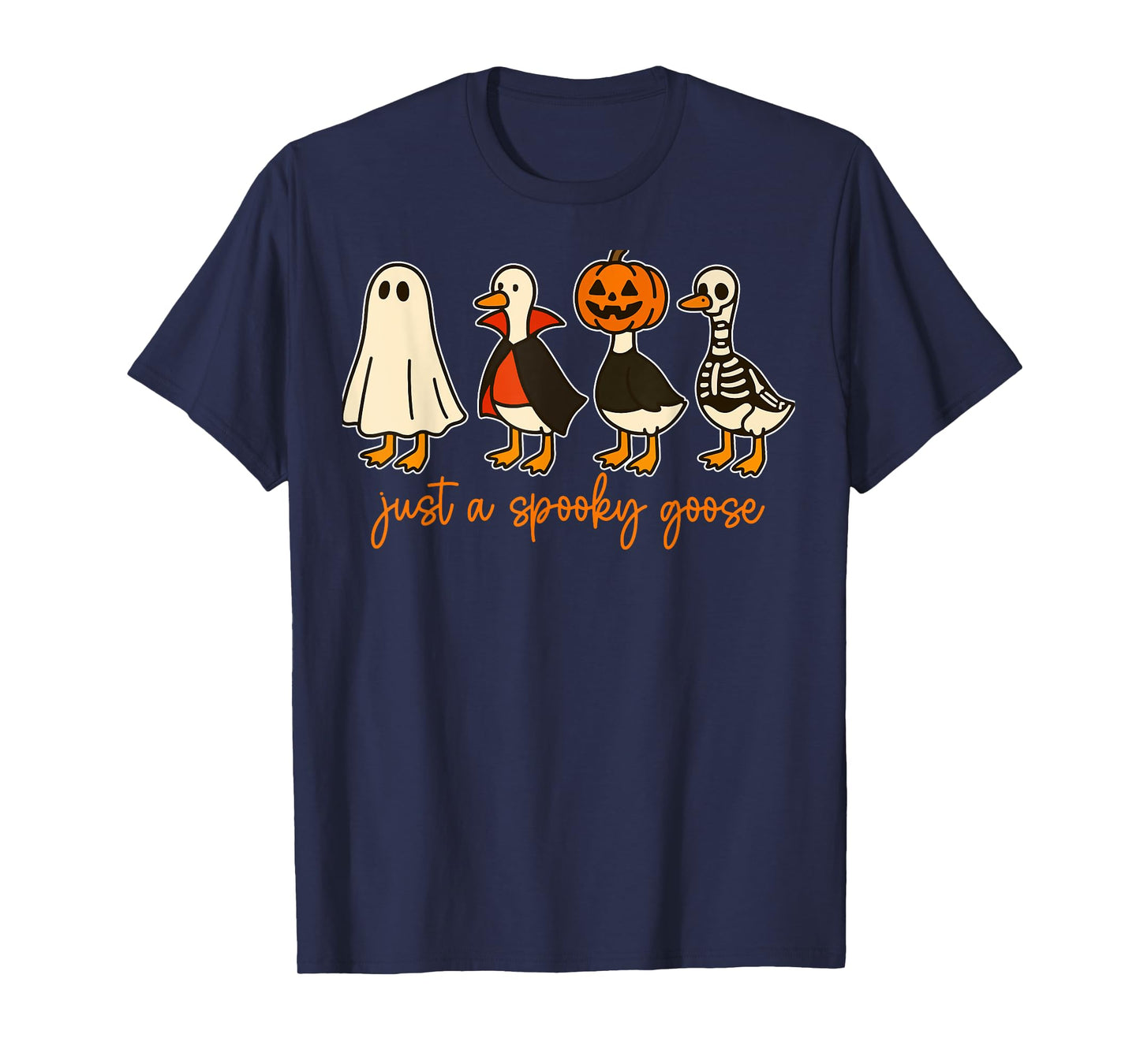 Just a Spooky Goose Halloween Costume Halloween Funny T-Shirt