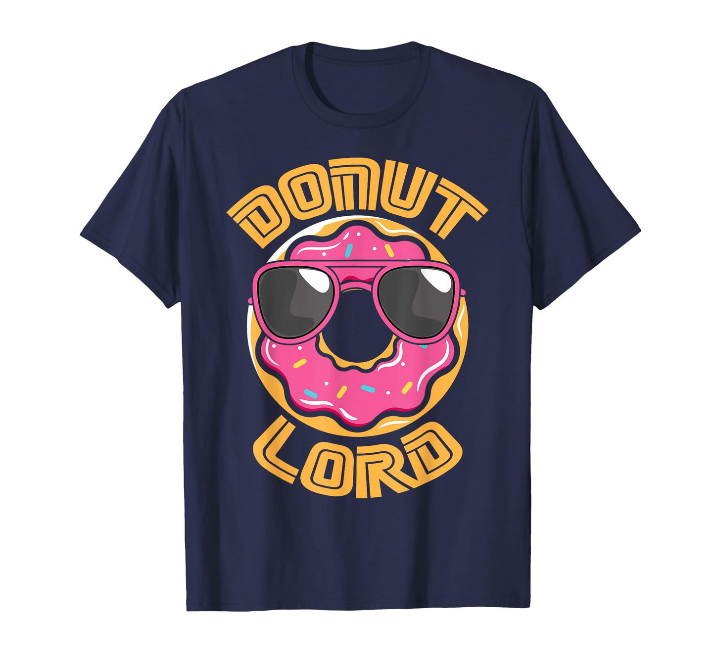 Funny Nerdy Donut Lord Video Gamer Geek Pink Doughnut T-Shirt