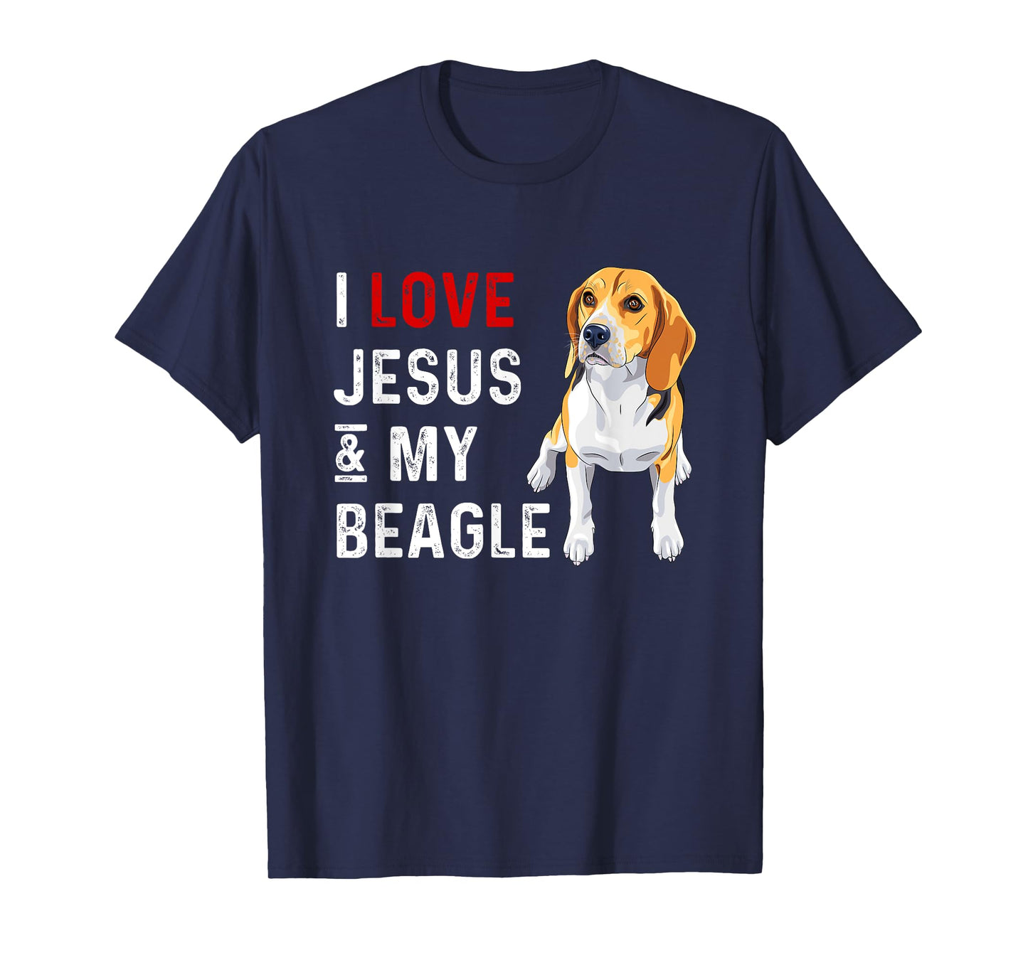 I Love Jesus And My Beagle T-Shirt