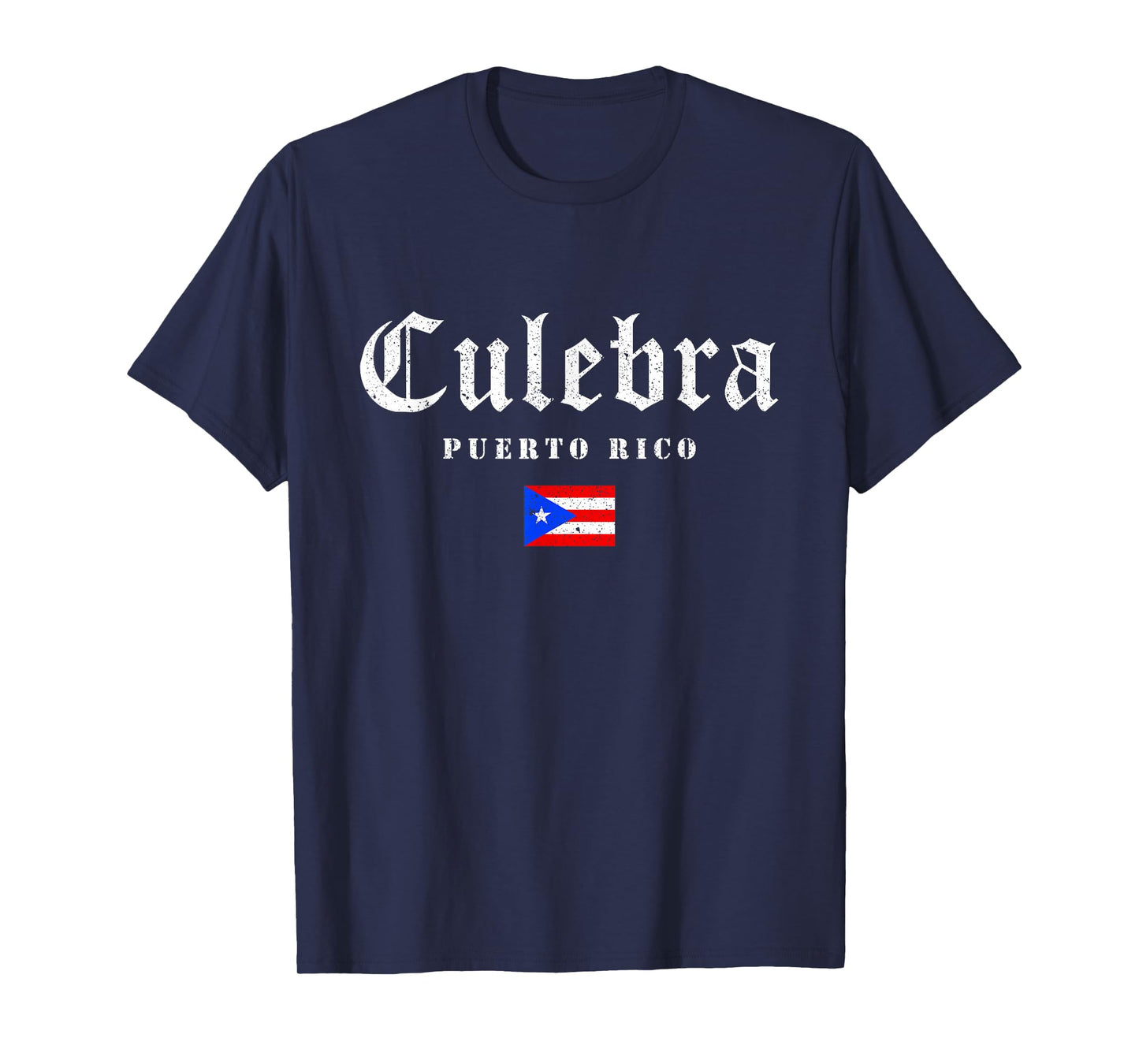Vintage Culebra Puerto Rico Flag Pride Home Root Travel T-Shirt