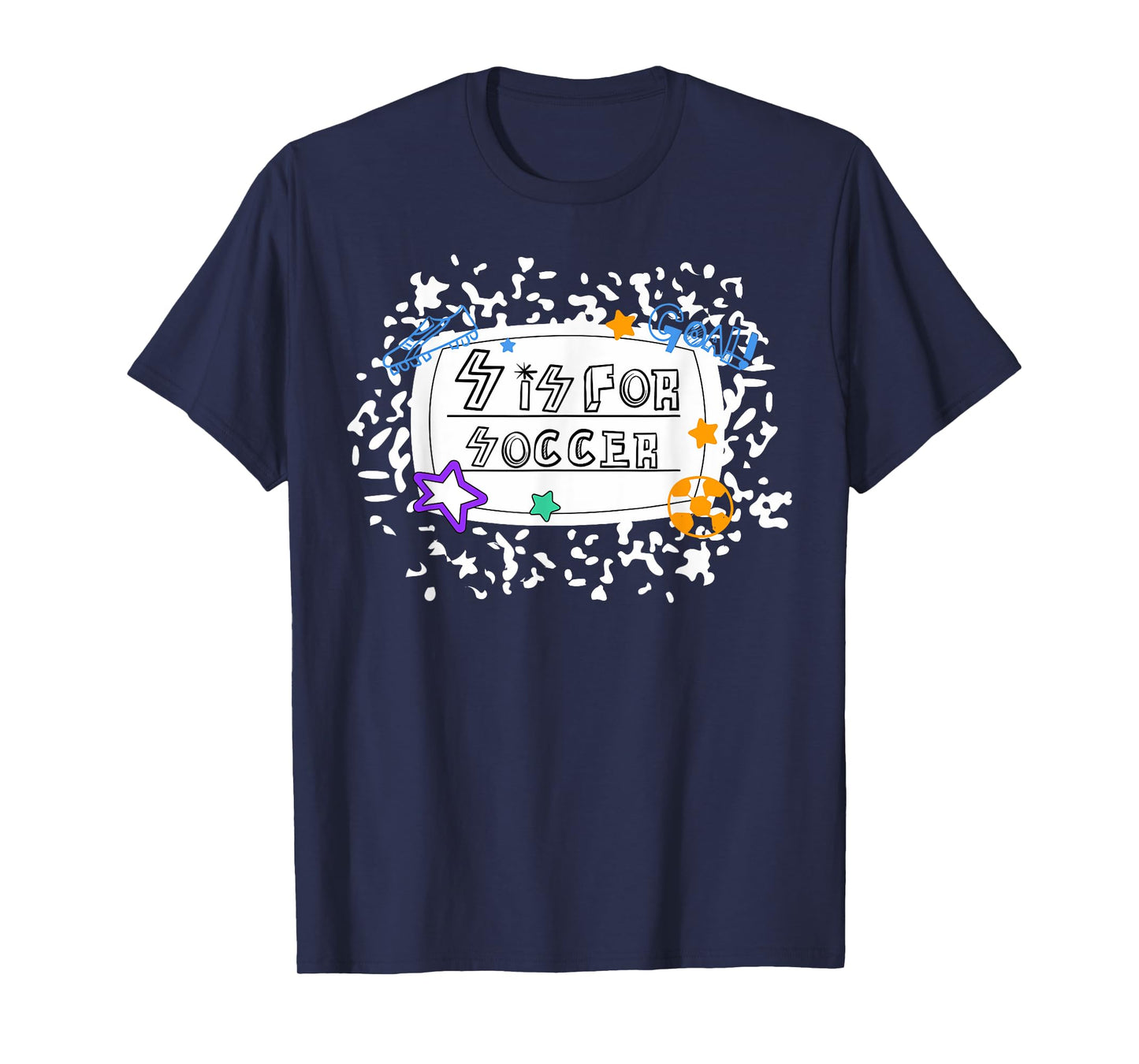 S is for Soccer Composition Notebook Game Day Teachers Kids T-Shirt