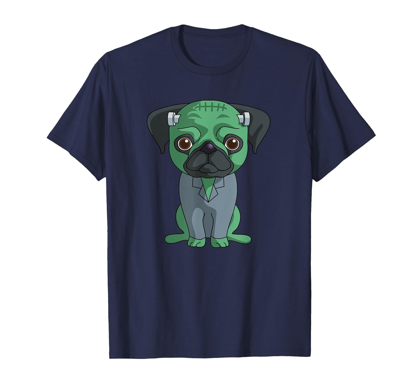 Pug Frankenstein T-Shirt Funny Halloween Gift Shirt T-Shirt