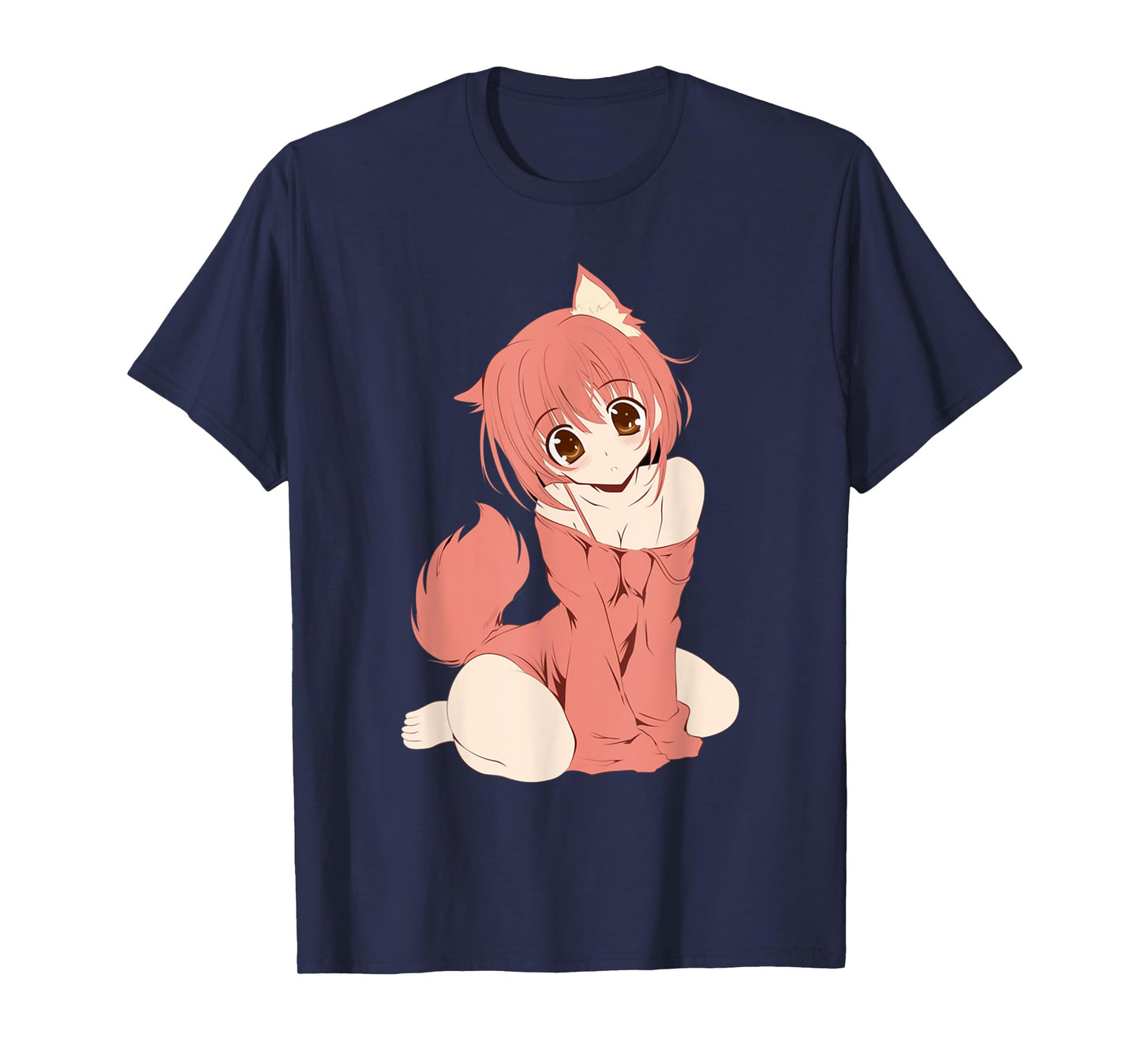 Japanese Anime Persian Cat Girl Cute Manga Otaku Catgirl T-Shirt