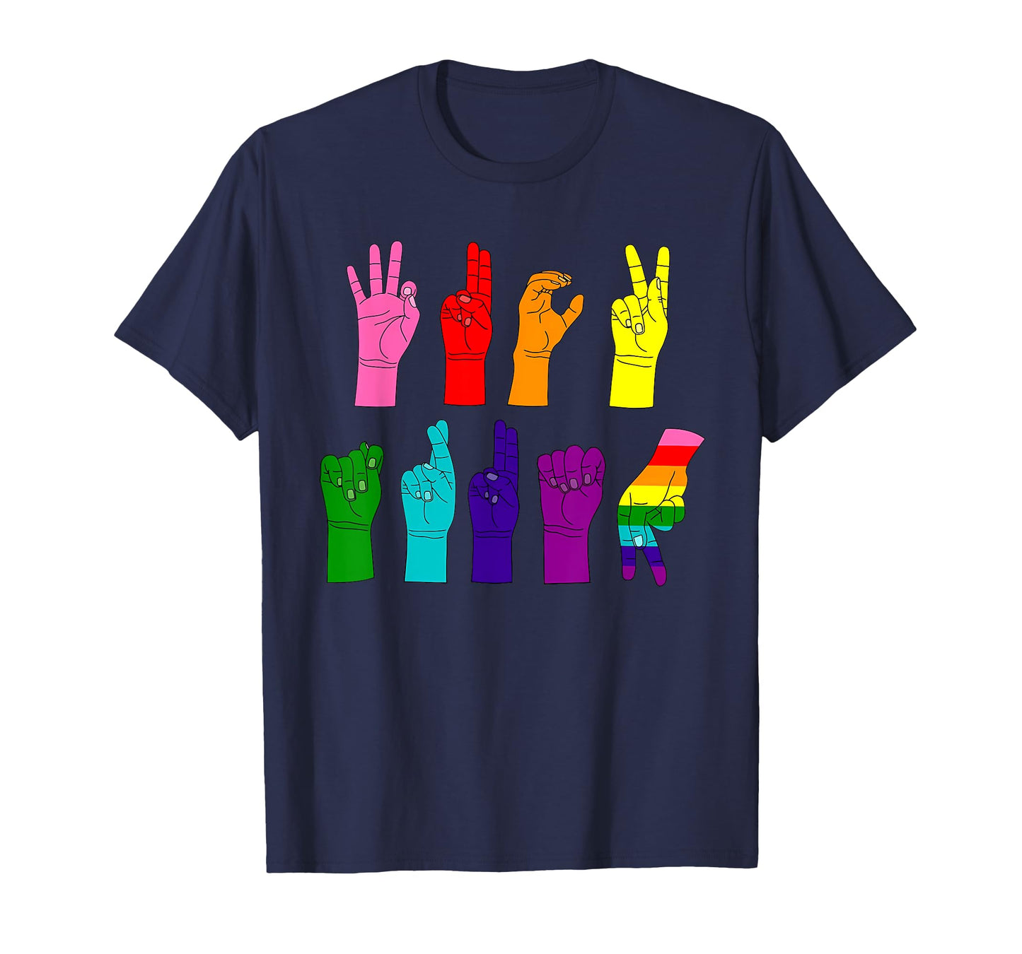 Trump Sign Language Subtle Anti Trump LGBTQ T-Shirt