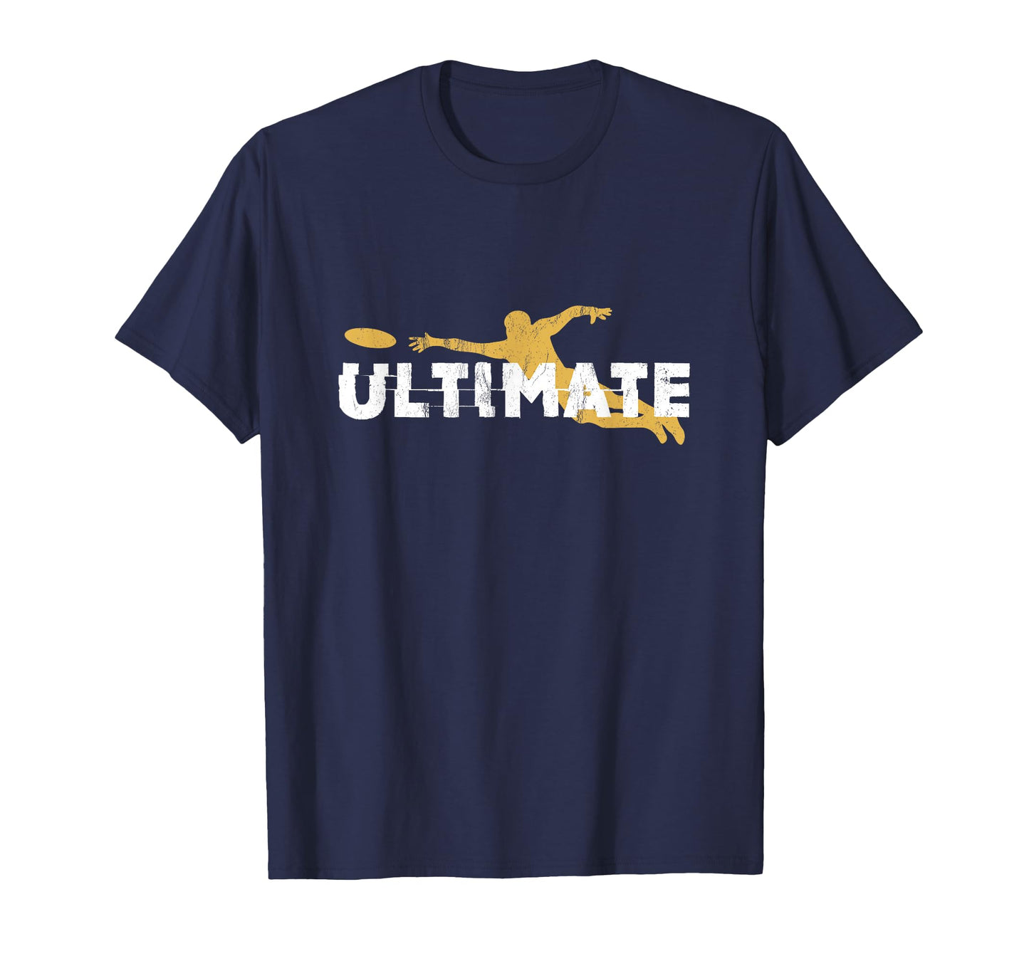 Ultimate Frisbee Silhouettes Distressed T-Shirt