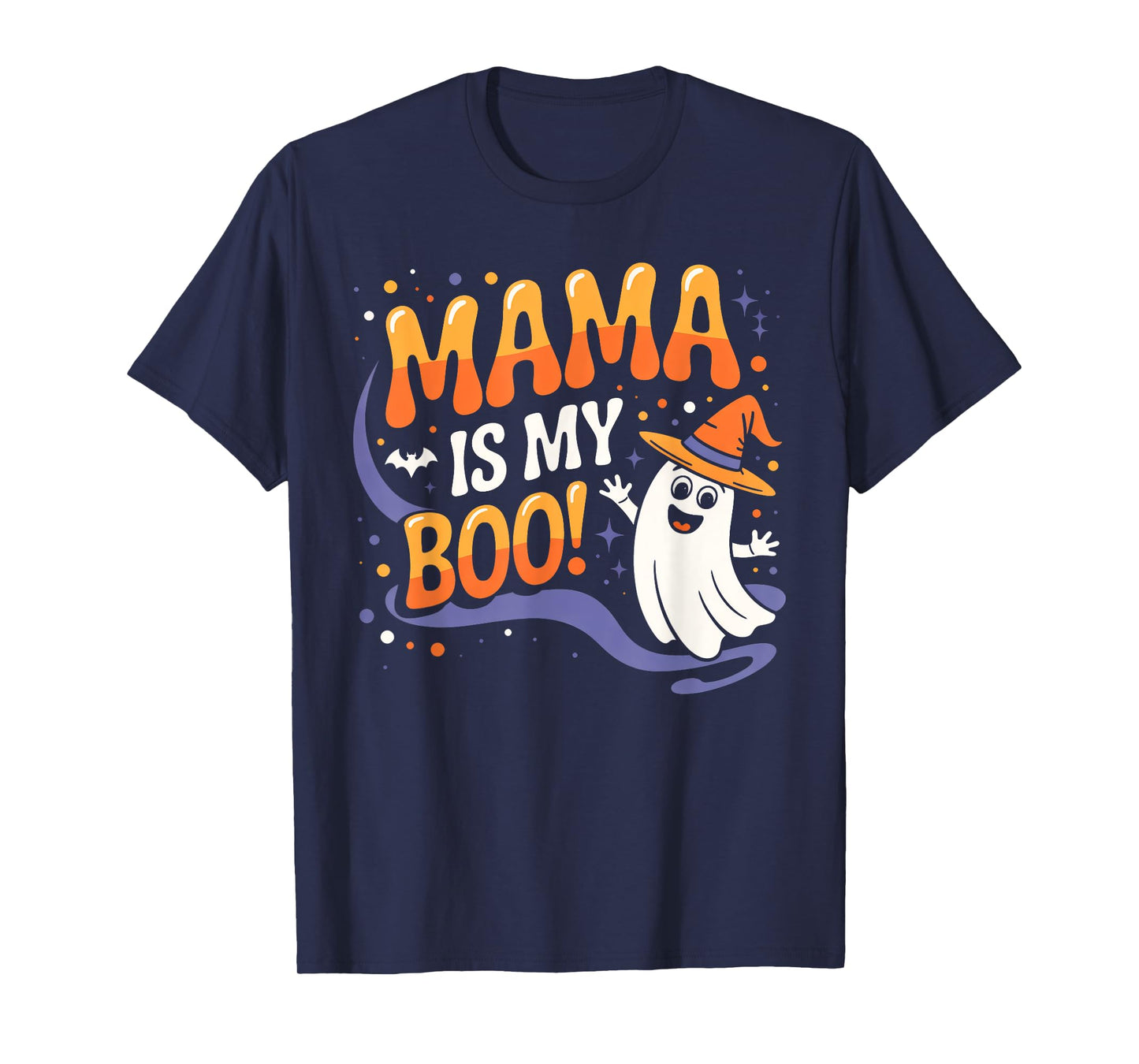 Groovy Mama Is My Boo Halloween Toddler Boys Girls Kids T-Shirt