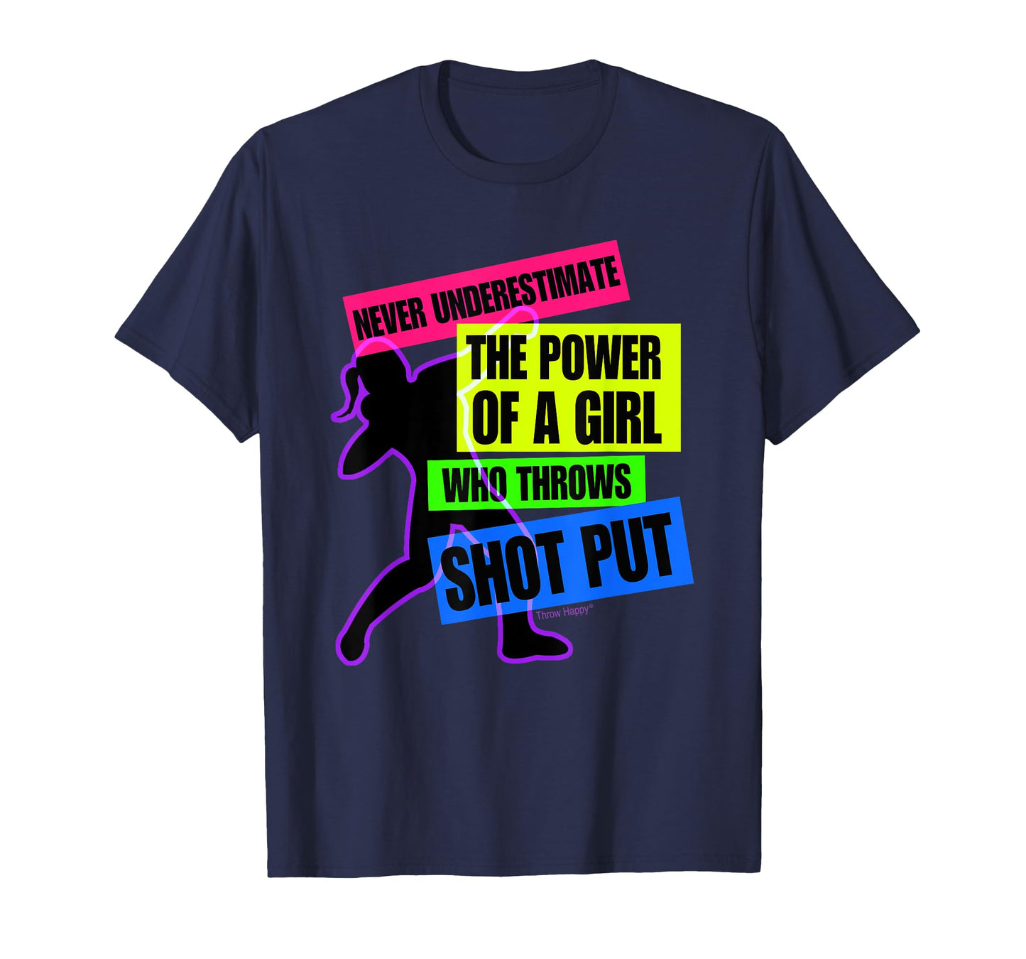 Track and Field Girl Power Shot Put Thrower T-Shirt T-Shirt