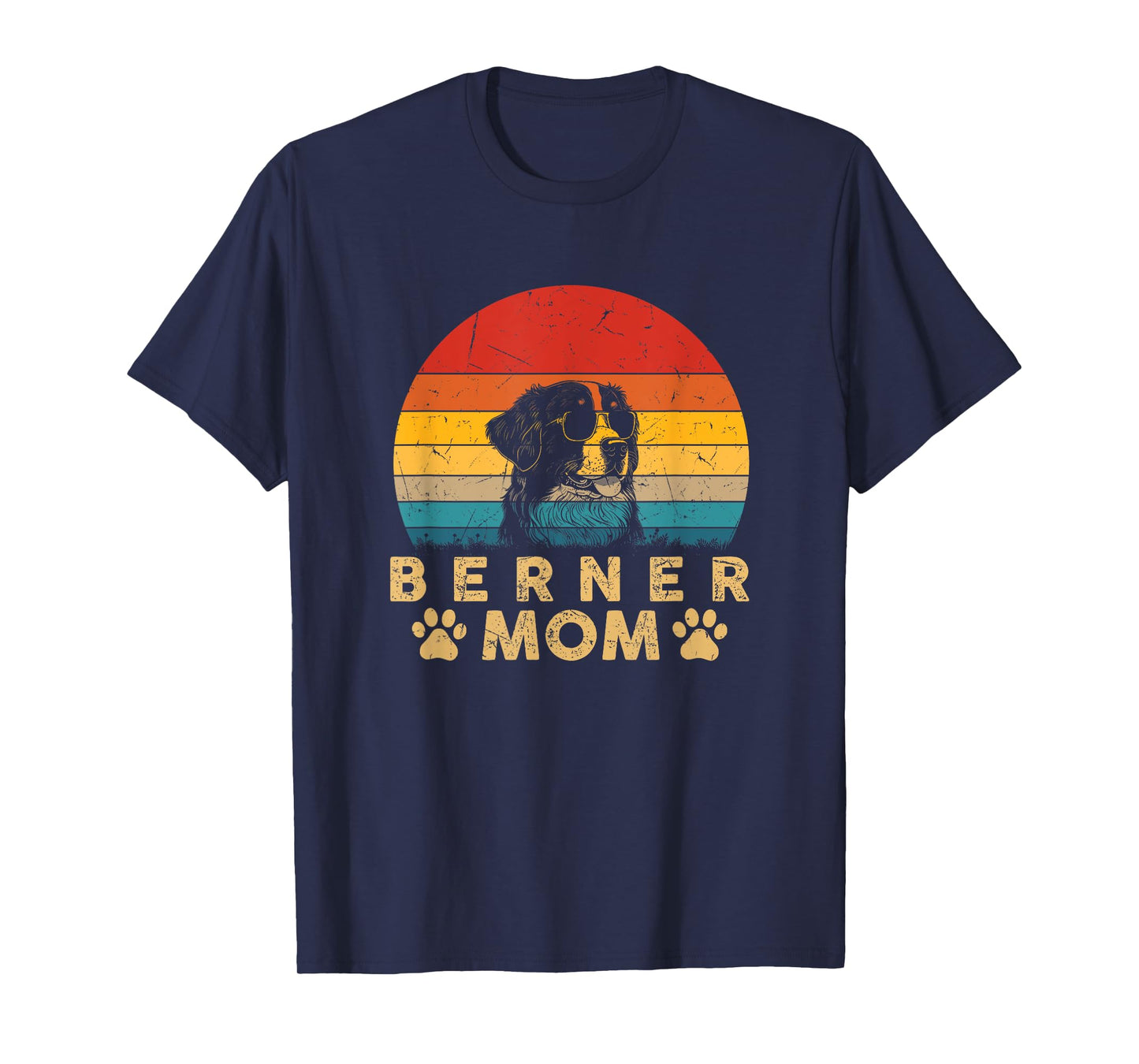 Vintage Berner Mom Dog Lovers Cute Gifts Funny Mothers Day T-Shirt for Men Women Kids