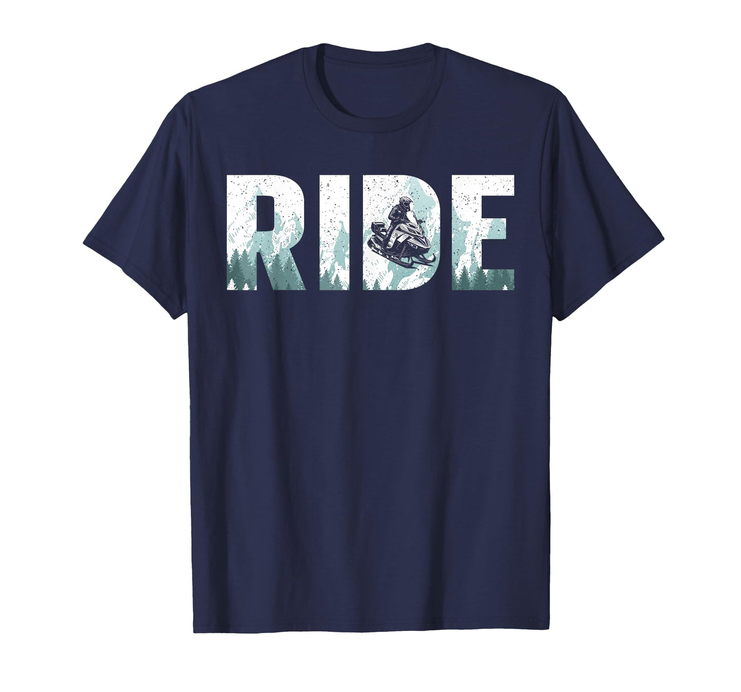 Funny Snowmobile Design For Men Women Snowmobile Lovers T-Shirt