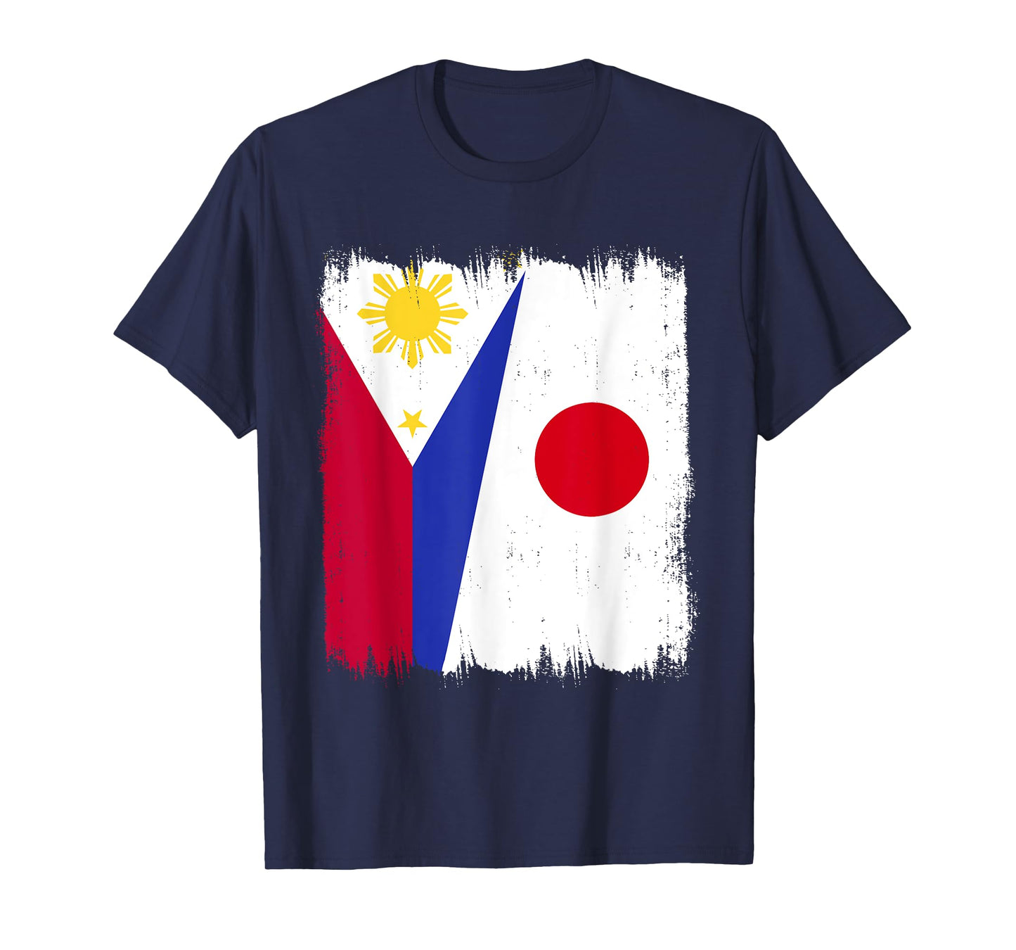 Philippines Japan Half Flag Wear Filipino Japanese Roots T-Shirt