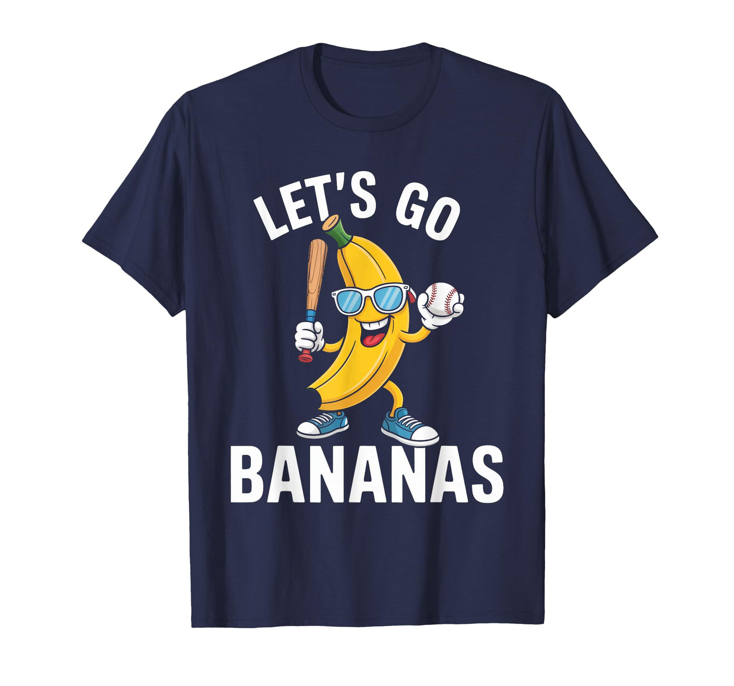 Funny Let's Go Bananas Cute Banana Fruit Lover Game Day Kids T-Shirt