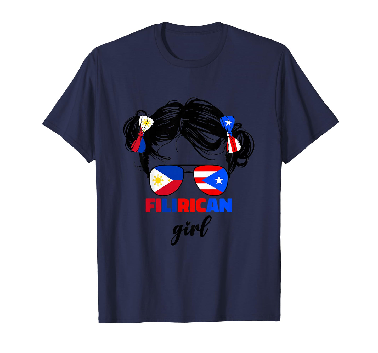 Filipino And Puerto Rican Rico Philippines Kids FiliRican T-Shirt